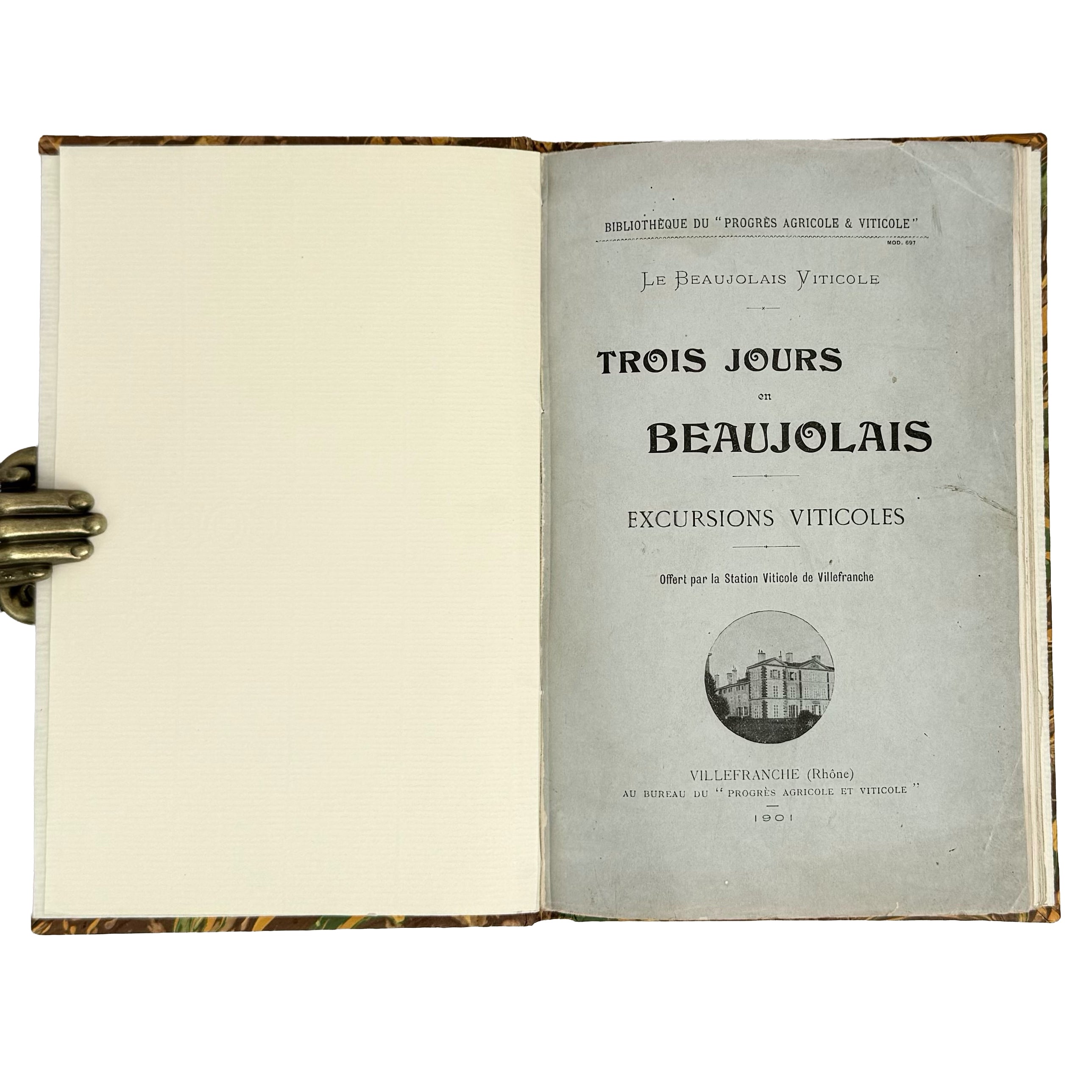 Trois jours en Beaujolais by (Vermorel, Victor): an uncommon representative view of the 1901 wine & viticulture text