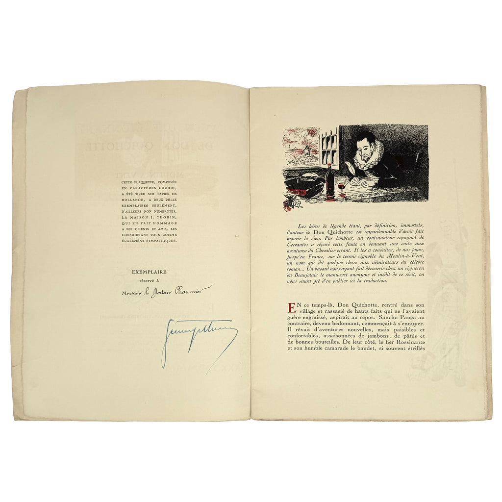 L'aventure étonnante de Don Quichotte et du vrai Moulin-à-vent by Rozet, Georges: a rare visual excerpt of the 1946 wine & viticulture work