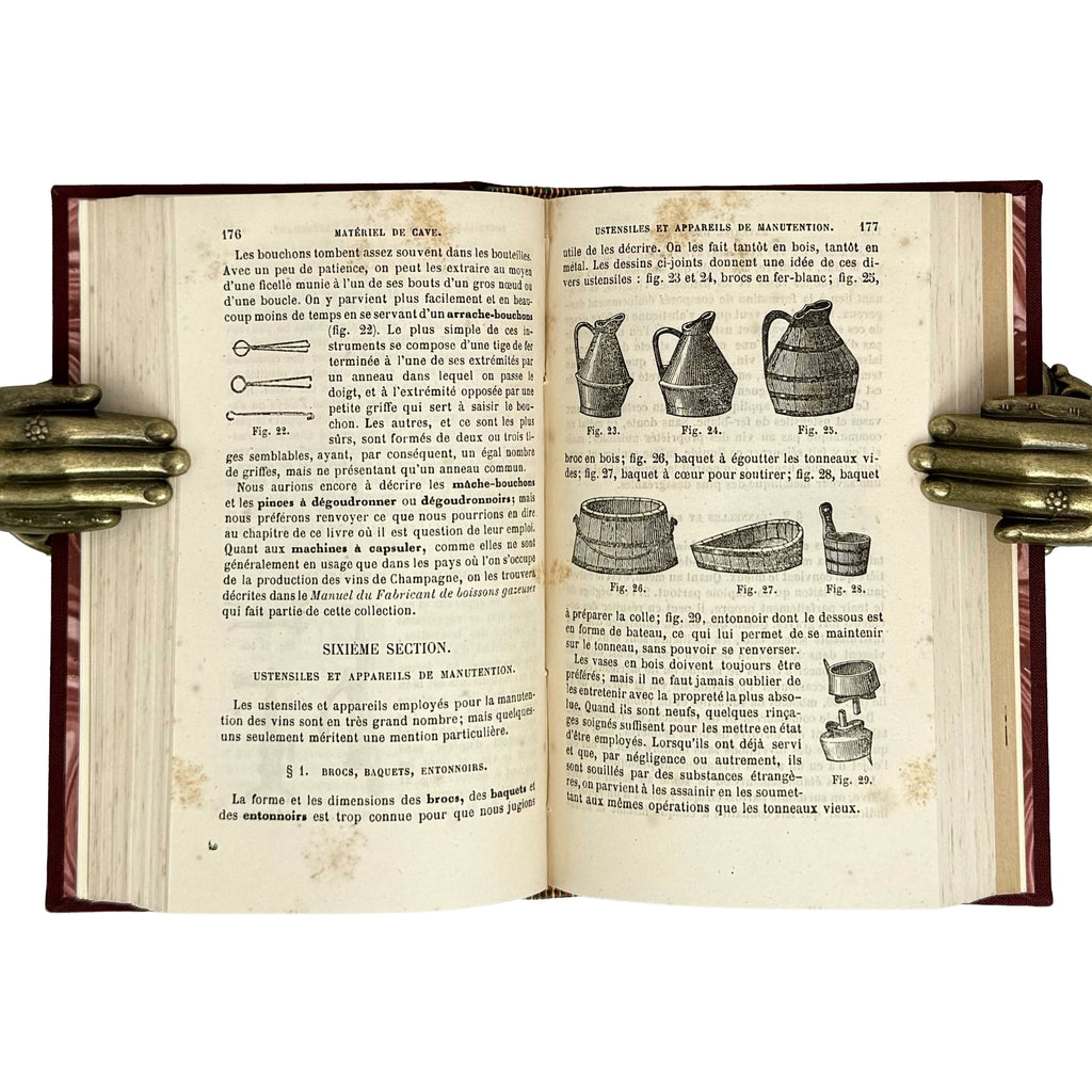Encyclopedie-Roret - Nouveau manuel complet du Sommelier et du Marchand de vins by Maigne, P.: an uncommon visual fragment of the 1884 wine & viticulture printed work