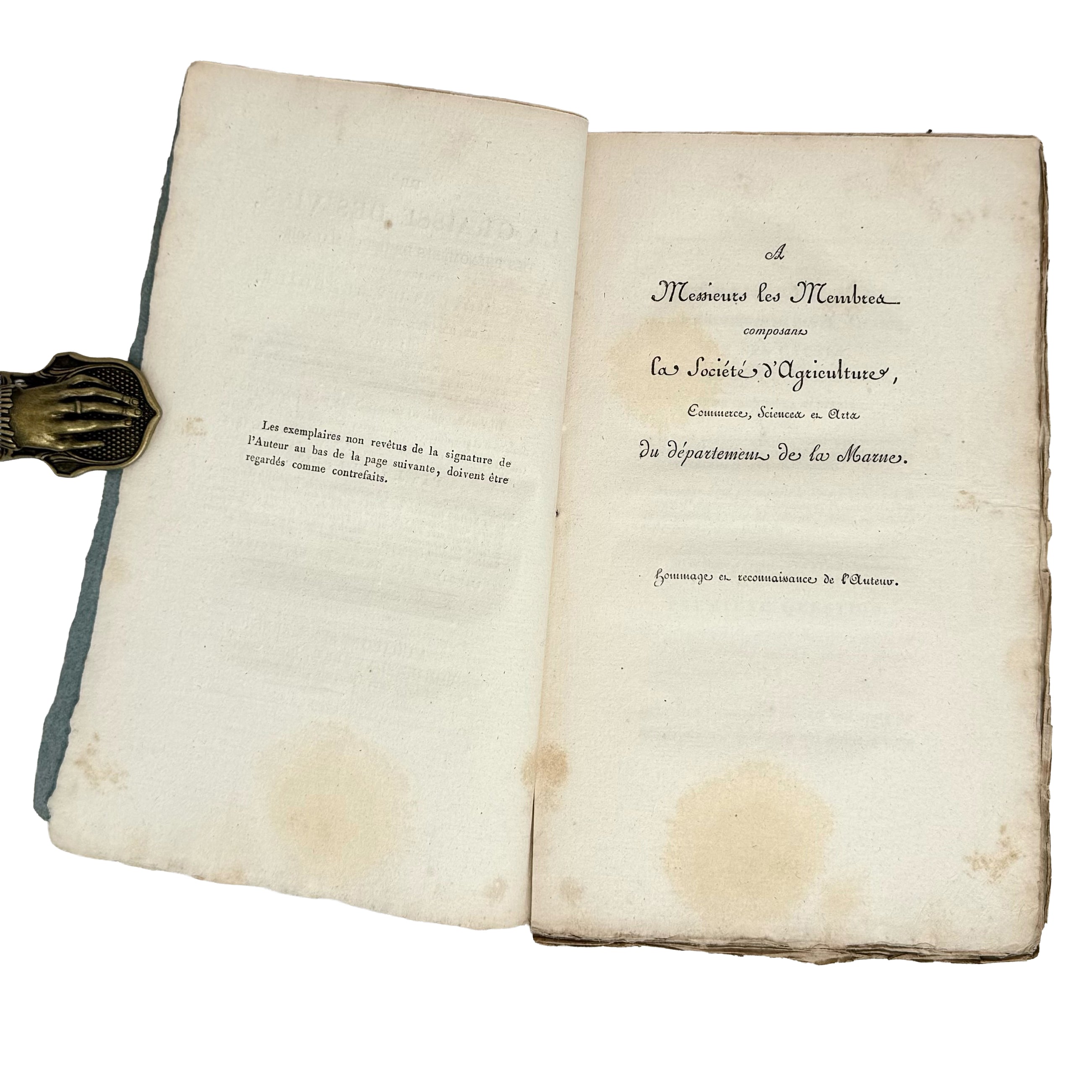 De la graisse des vins by Herpin, Jean Charles: a delicate visual nuance of the 1819 wine & viticulture exemplar