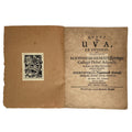 De Uva, ex Physicis by Gerlach, Hieronimus Sigismundus: a scarce illustrative detail of the 1666 wine & viticulture piece