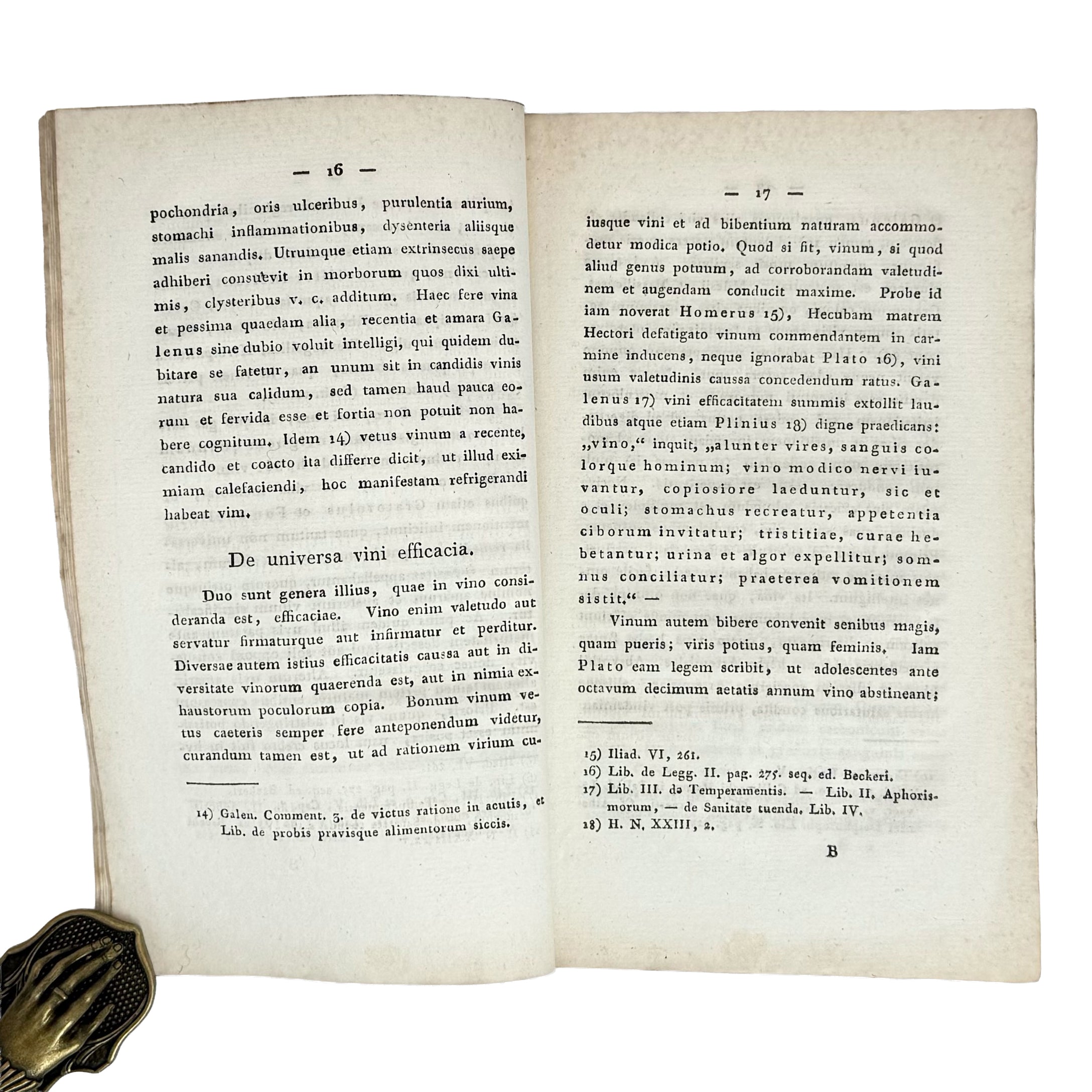 De Vinis by Langheinrich, Henricus Adolphus: a finely preserved portion of the 1823 wine & viticulture text