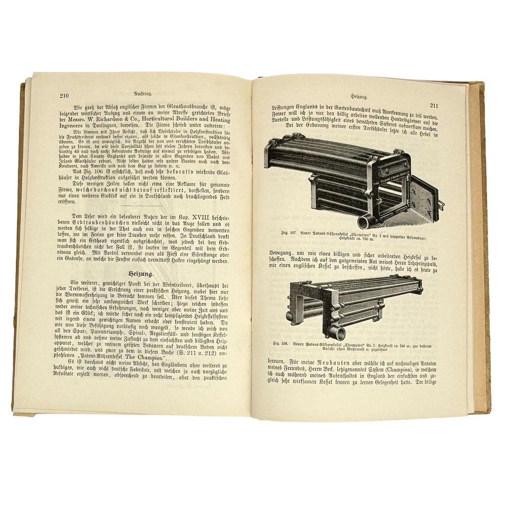 Die Weinrebe und ihre Kultur unter Glas by Barron, Archibald F.: a rare visual excerpt of the 1895 wine & viticulture work