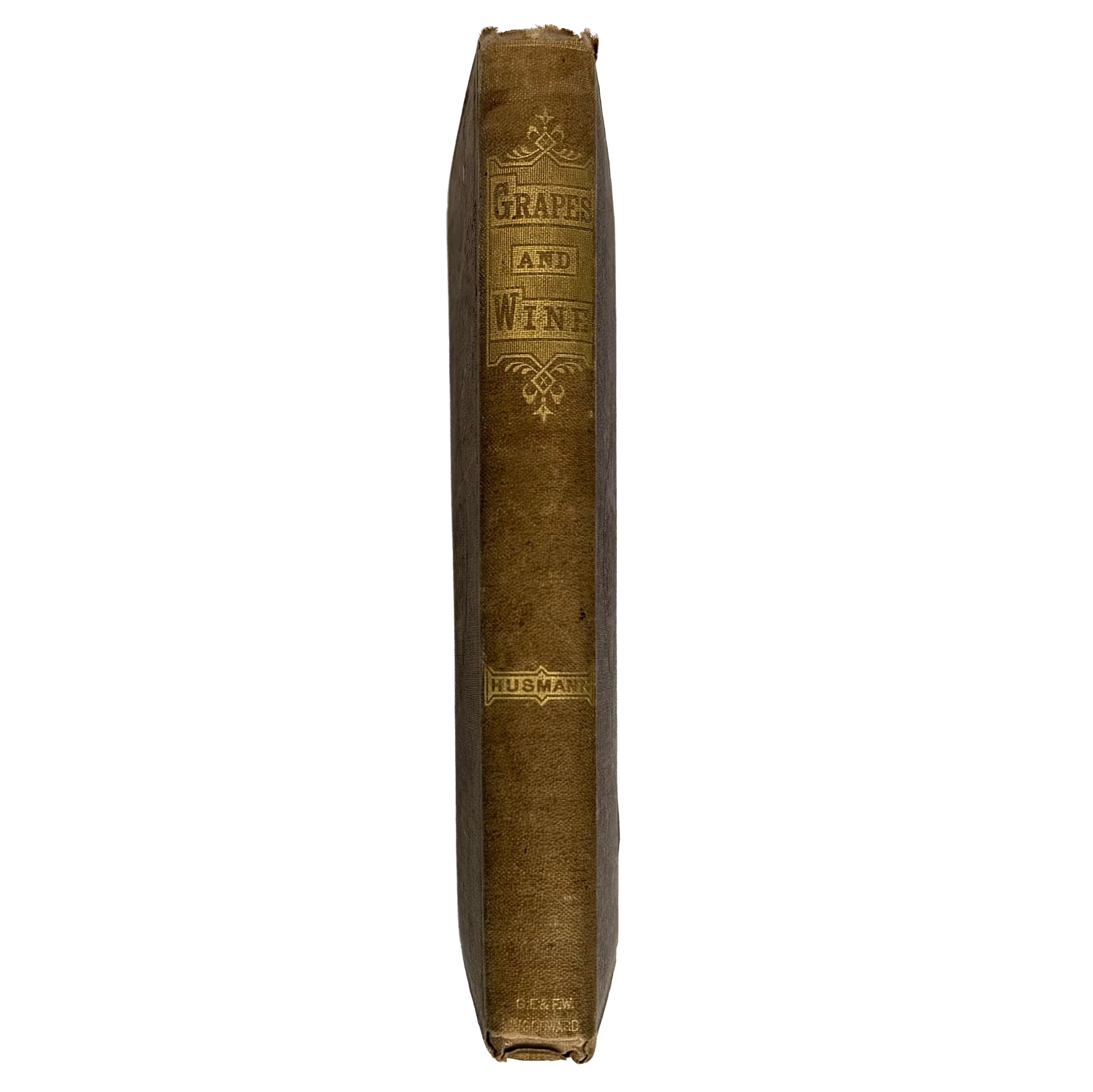 The cultivation of the native grape and manufacture of American wines by Husmann, George: a rare surviving image of the 1866 wine & viticulture piece