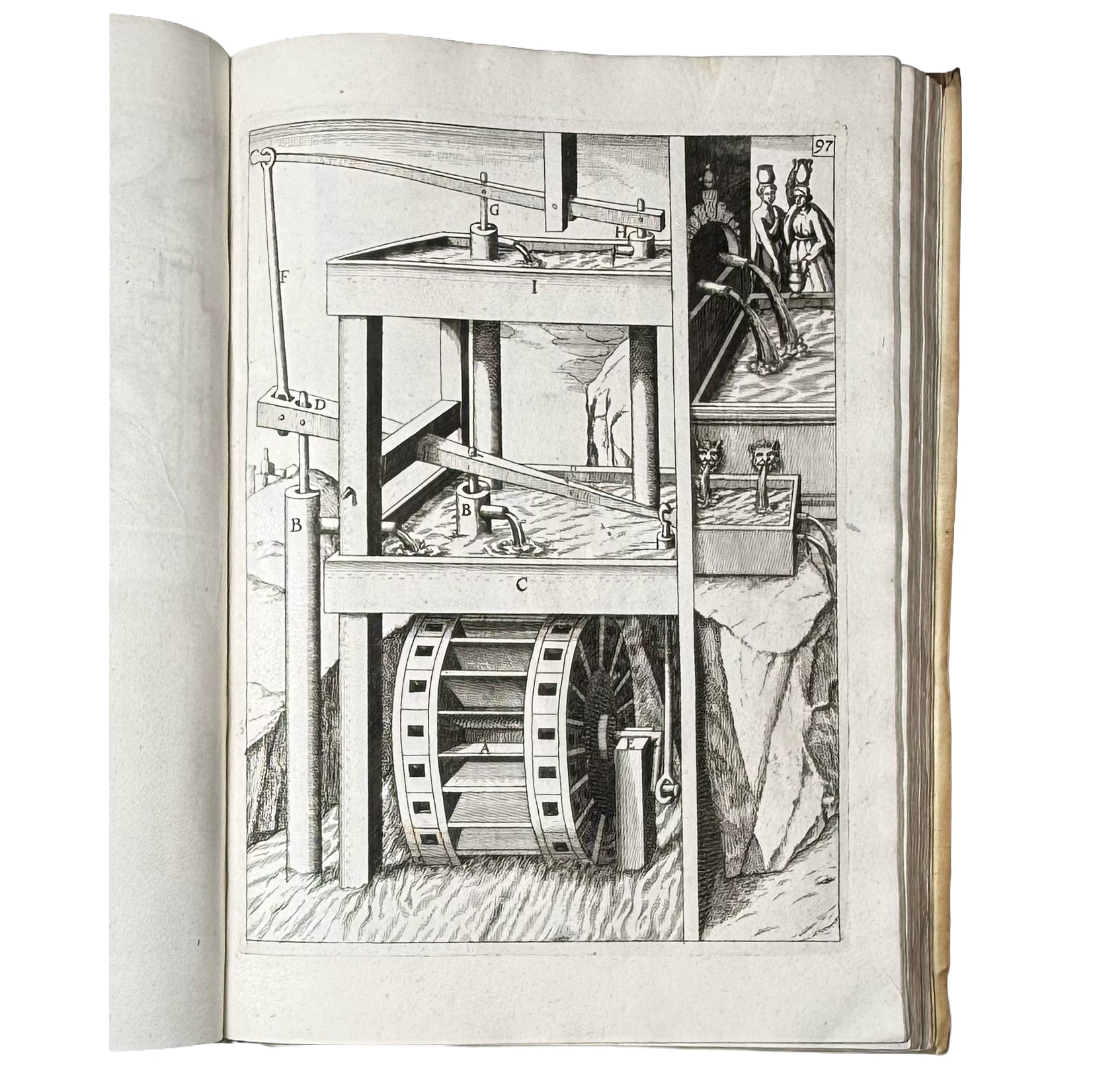 Theatrum Machinarum Novum by Böckler, Georg Andreas: a rare surviving image of the 1661 illustrated & decorative edition