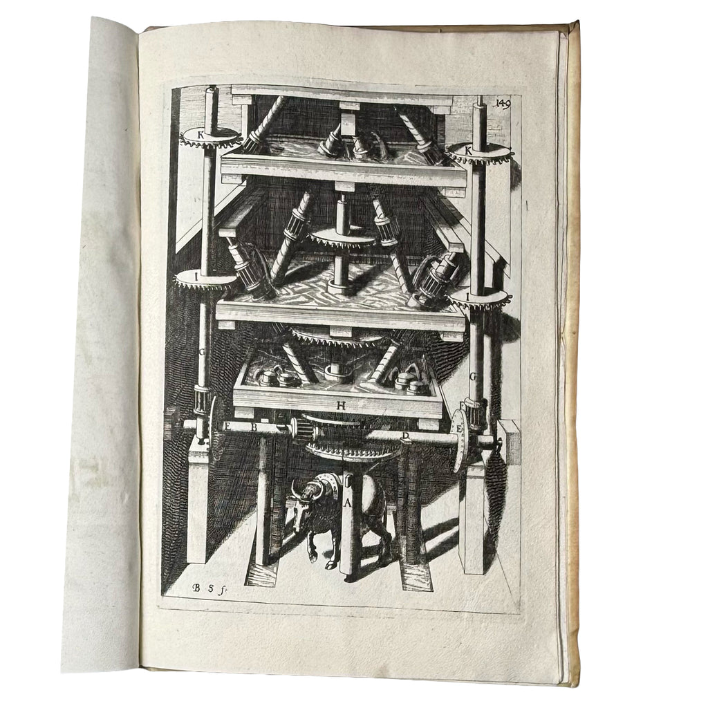 Theatrum Machinarum Novum by Böckler, Georg Andreas: a delicate visual nuance of the 1661 illustrated & decorative piece