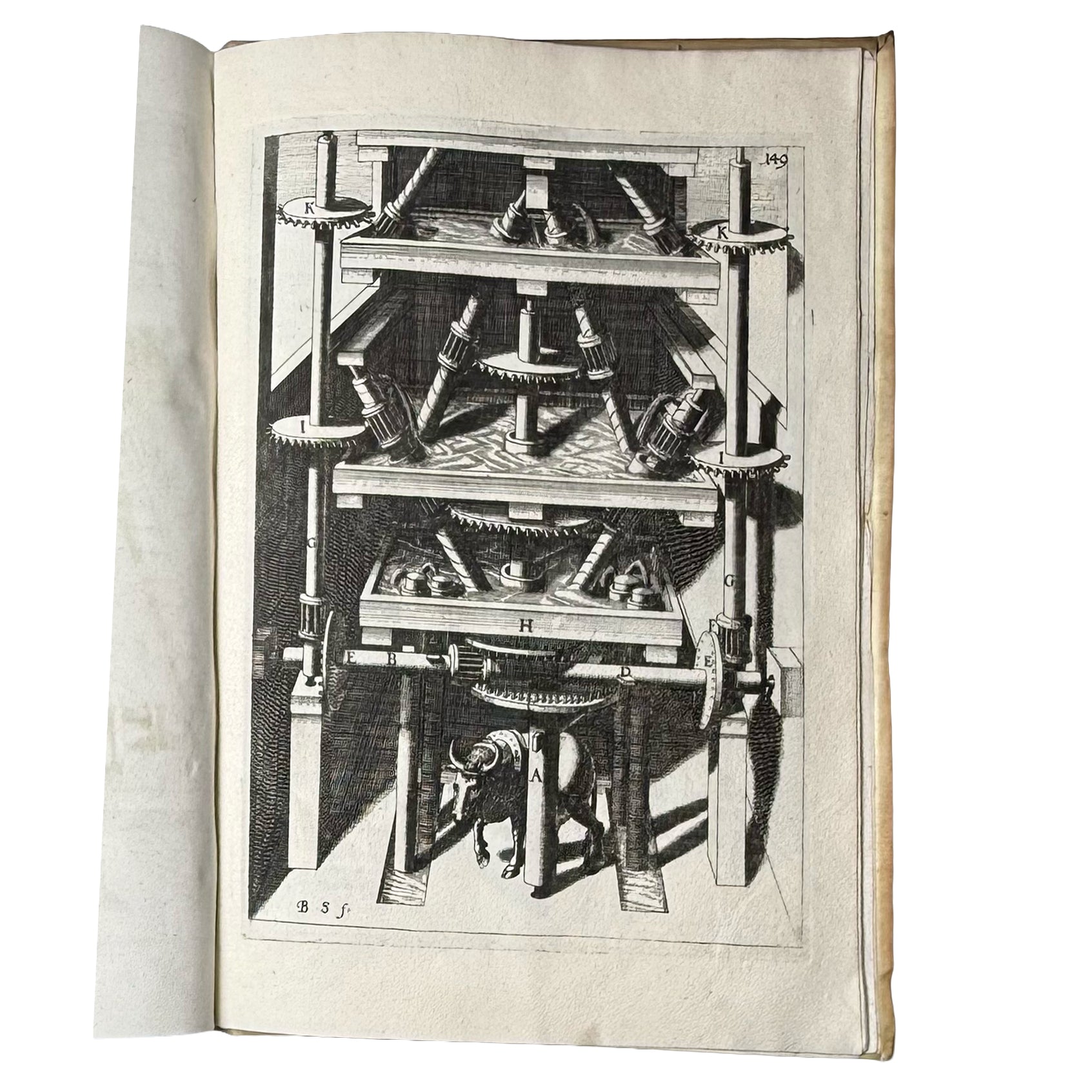 Theatrum Machinarum Novum by Böckler, Georg Andreas: a delicate visual nuance of the 1661 illustrated & decorative piece