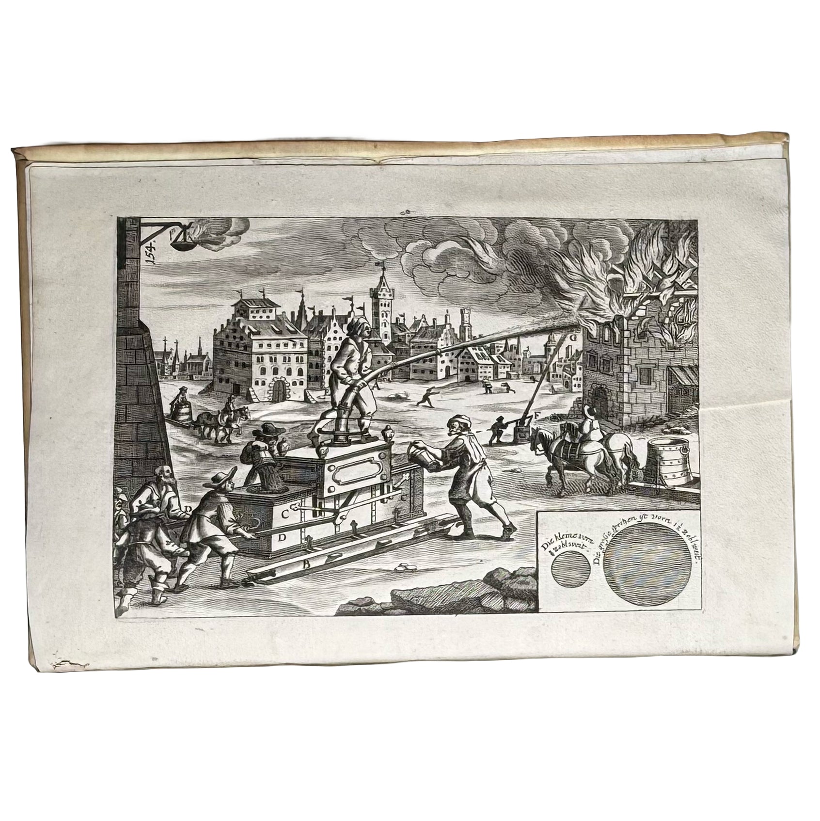 Theatrum Machinarum Novum by Böckler, Georg Andreas: a noteworthy detail captured from the 1661 illustrated & decorative piece