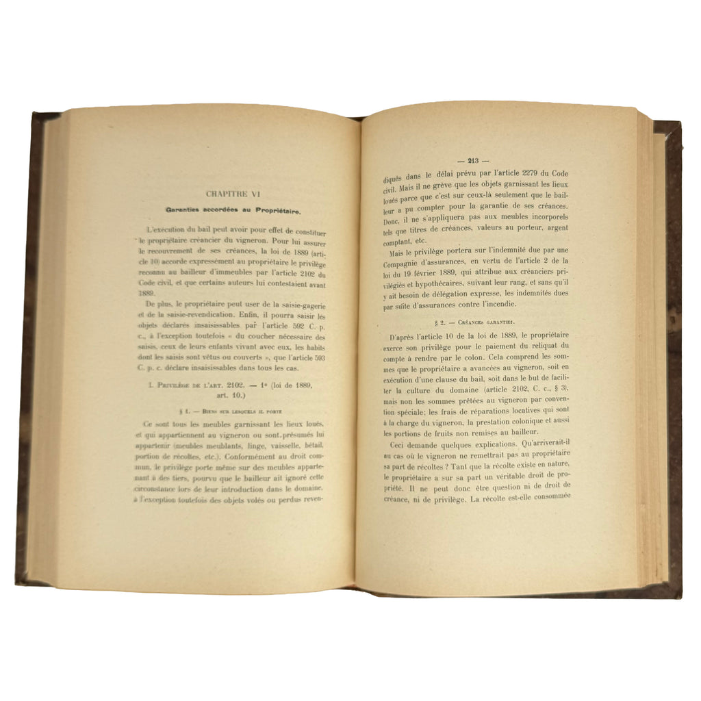 Le vigneronnage en Beaujolais by Myard, François: an exquisite selection from the 1907 wine & viticulture work