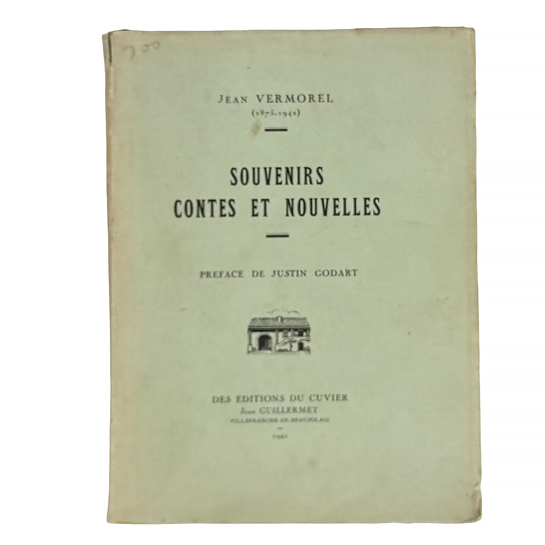 Souvenirs, contes et nouvelles by Vermorel, Jean: a rare surviving image of the 1942 wine & viticulture copy