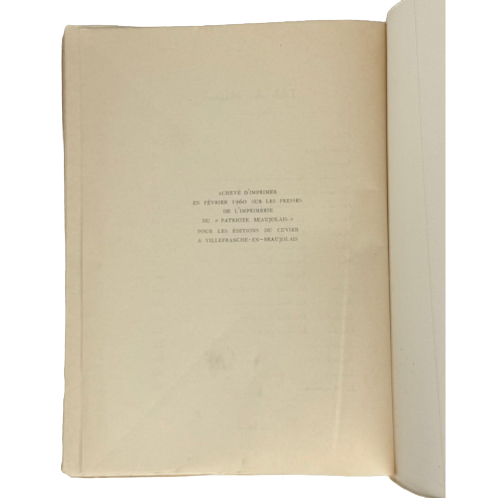 Moi, je suis Vigneron by Lagrange, André: an uncommon representative view of the 1960 wine & viticulture publication