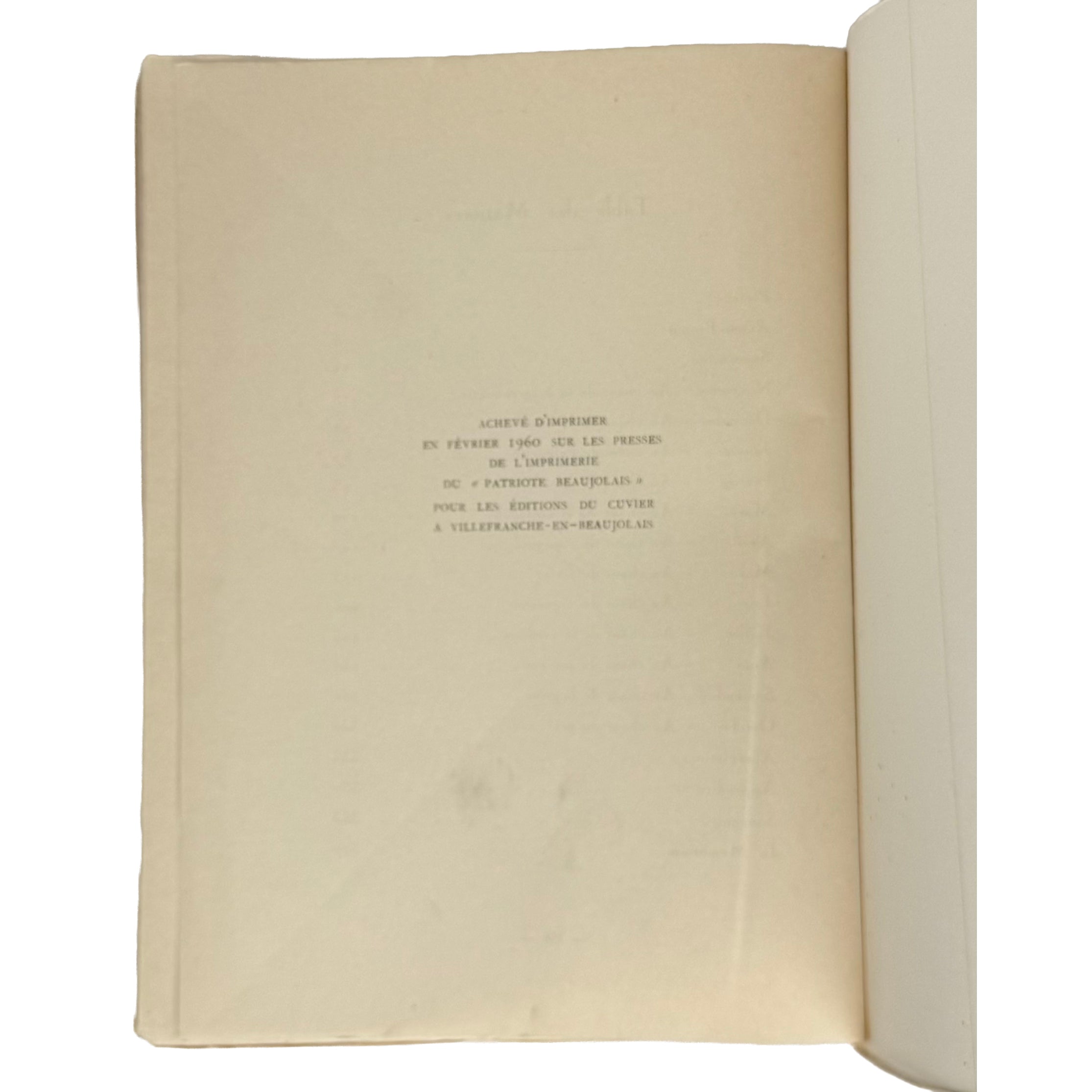 Moi, je suis Vigneron by Lagrange, André: an uncommon representative view of the 1960 wine & viticulture publication
