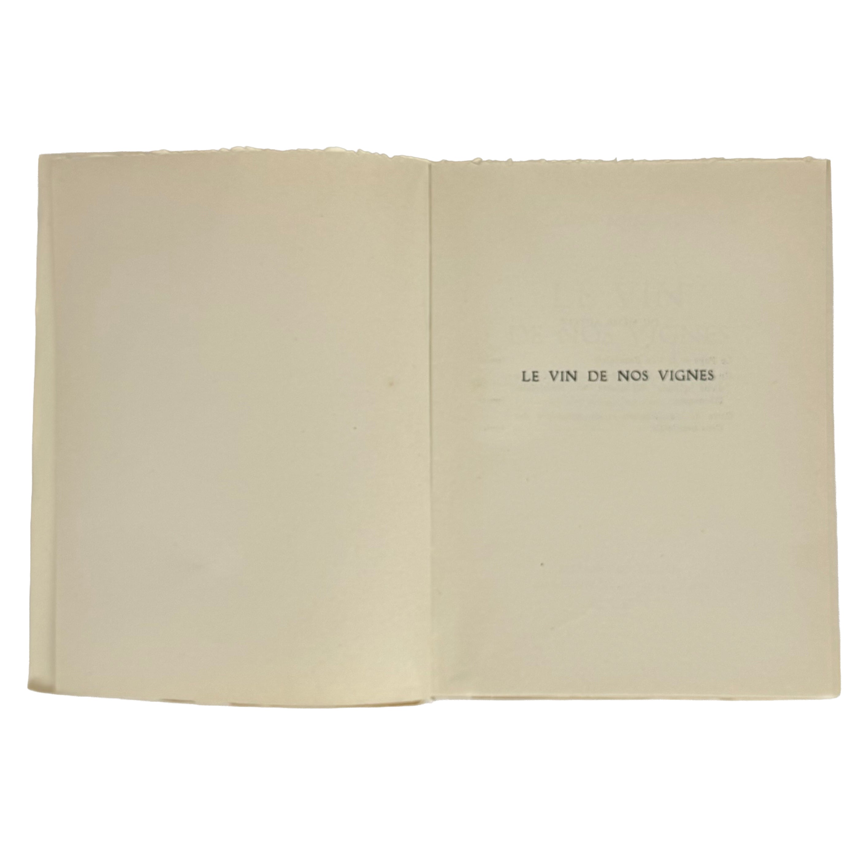 Le Vin de nos Vignes by Foillard, Léon: a carefully chosen vignette of the 1950 wine & viticulture treatise