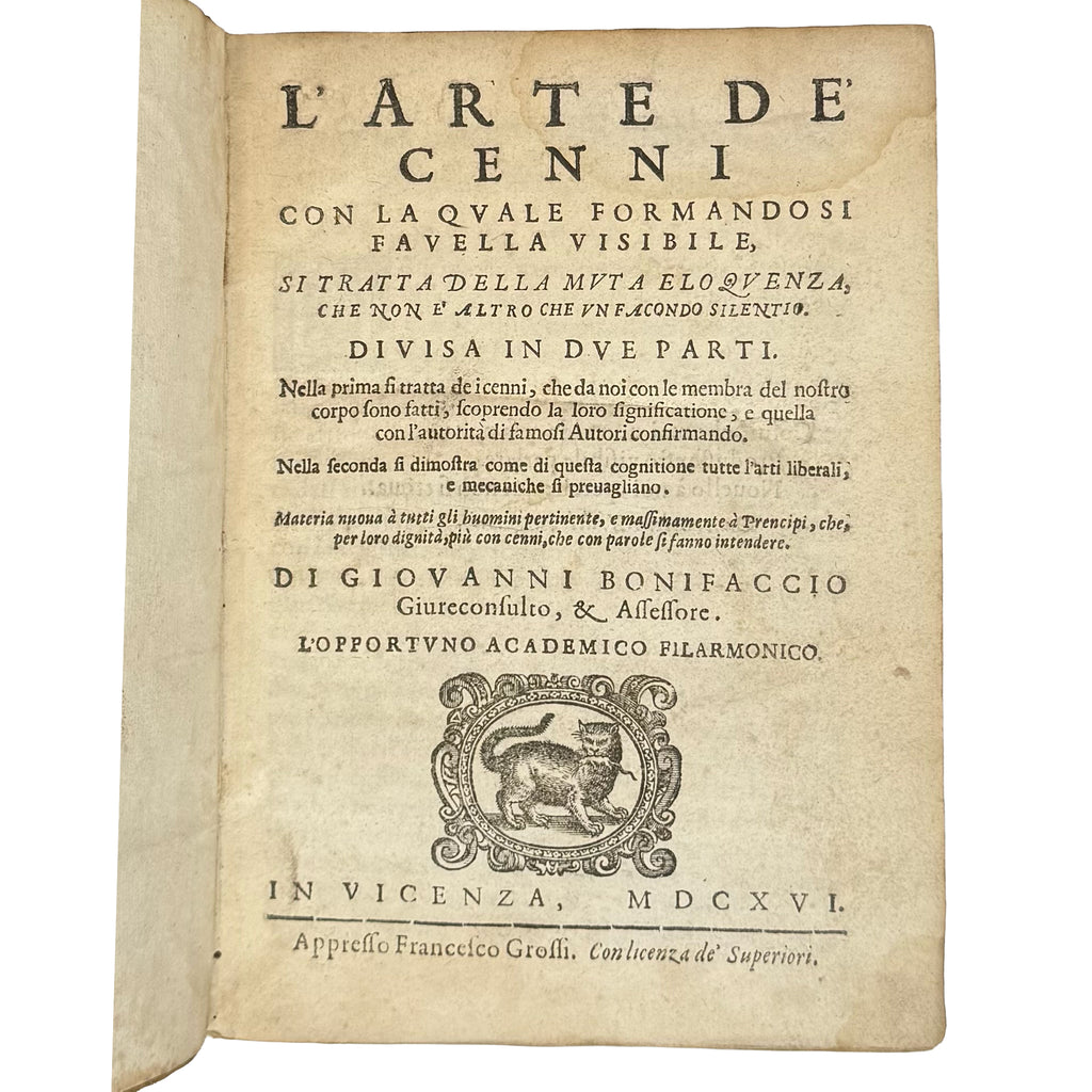 L' arte de' cenni