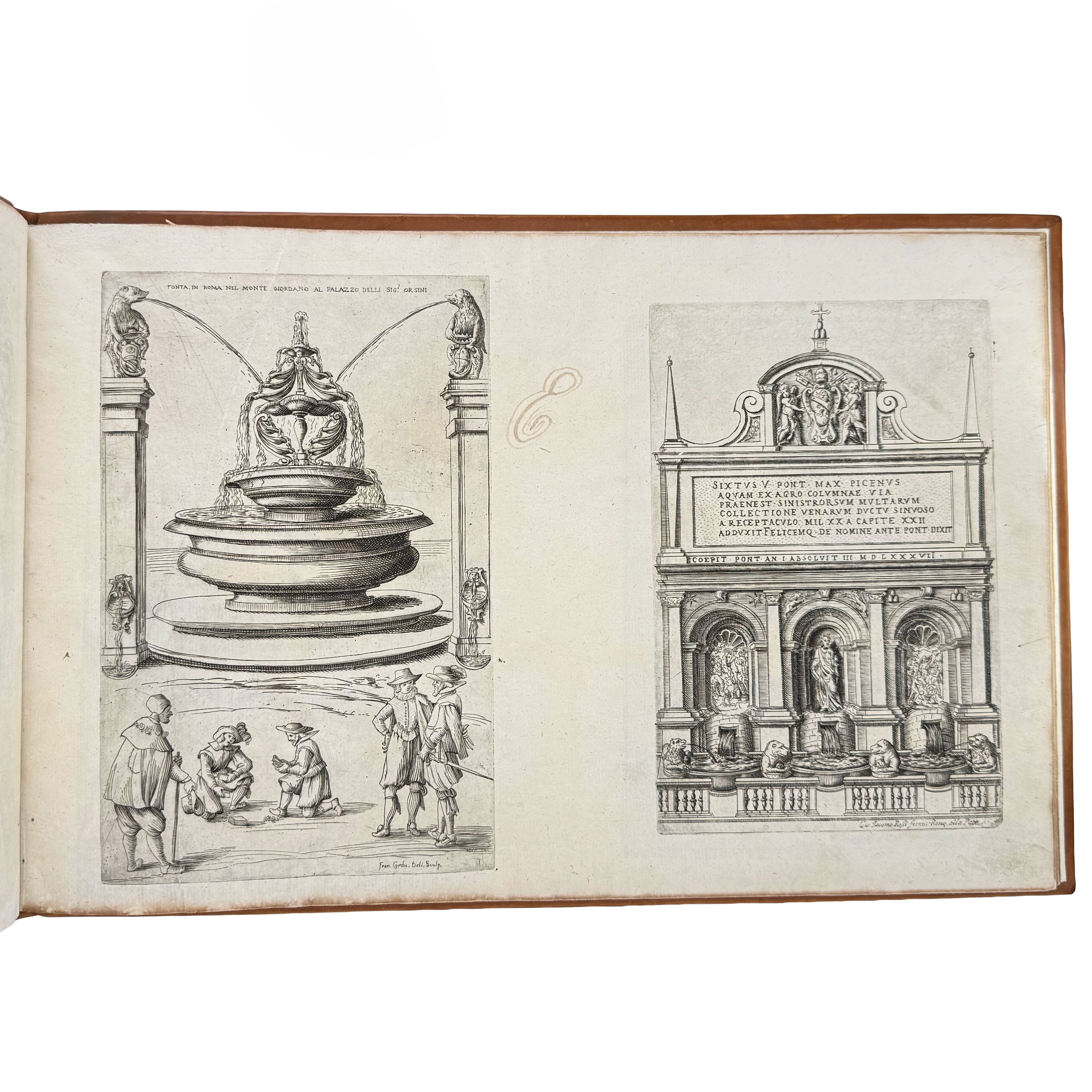 Nuova racolta di fontane by Maggi, Giovanni: a selected plate showing the 1645 illustrated wonders copy