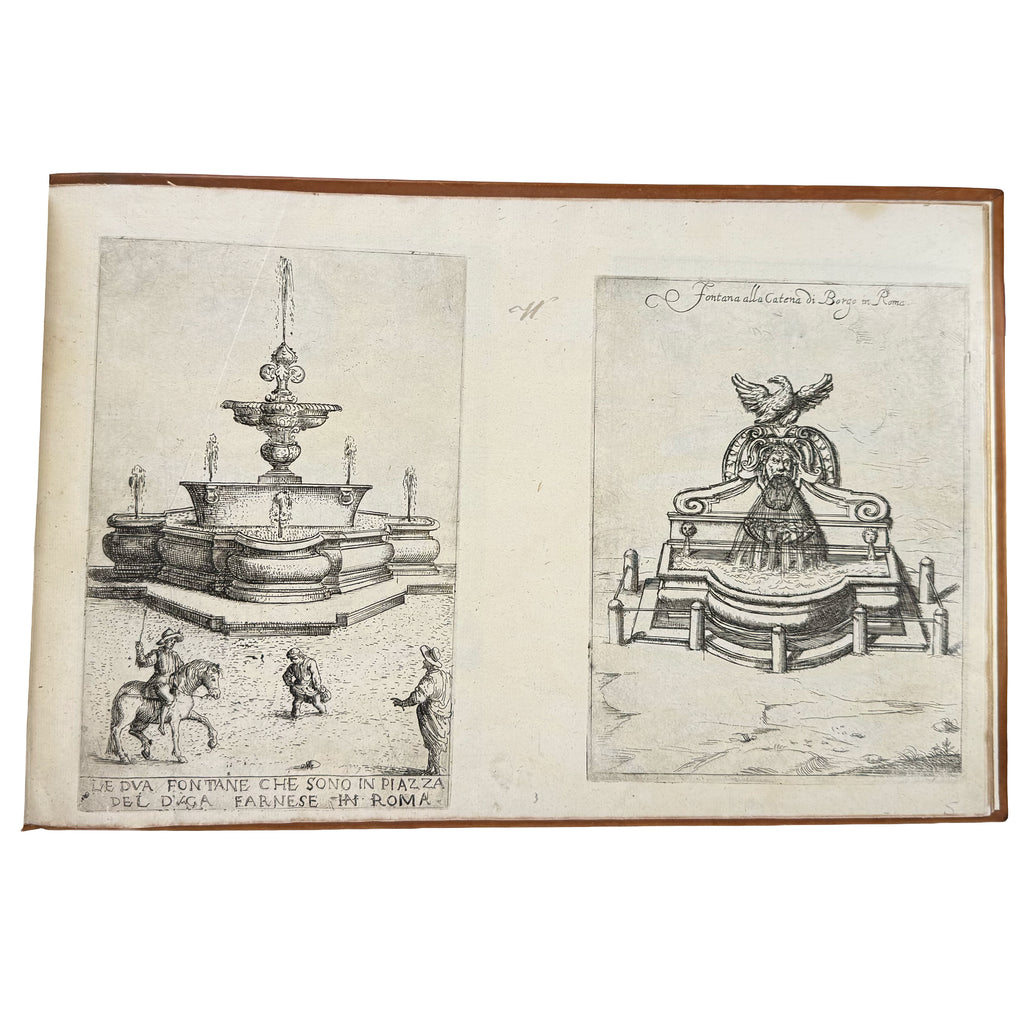 Nuova racolta di fontane by Maggi, Giovanni: a distinctive element from the 1645 illustrated wonders copy