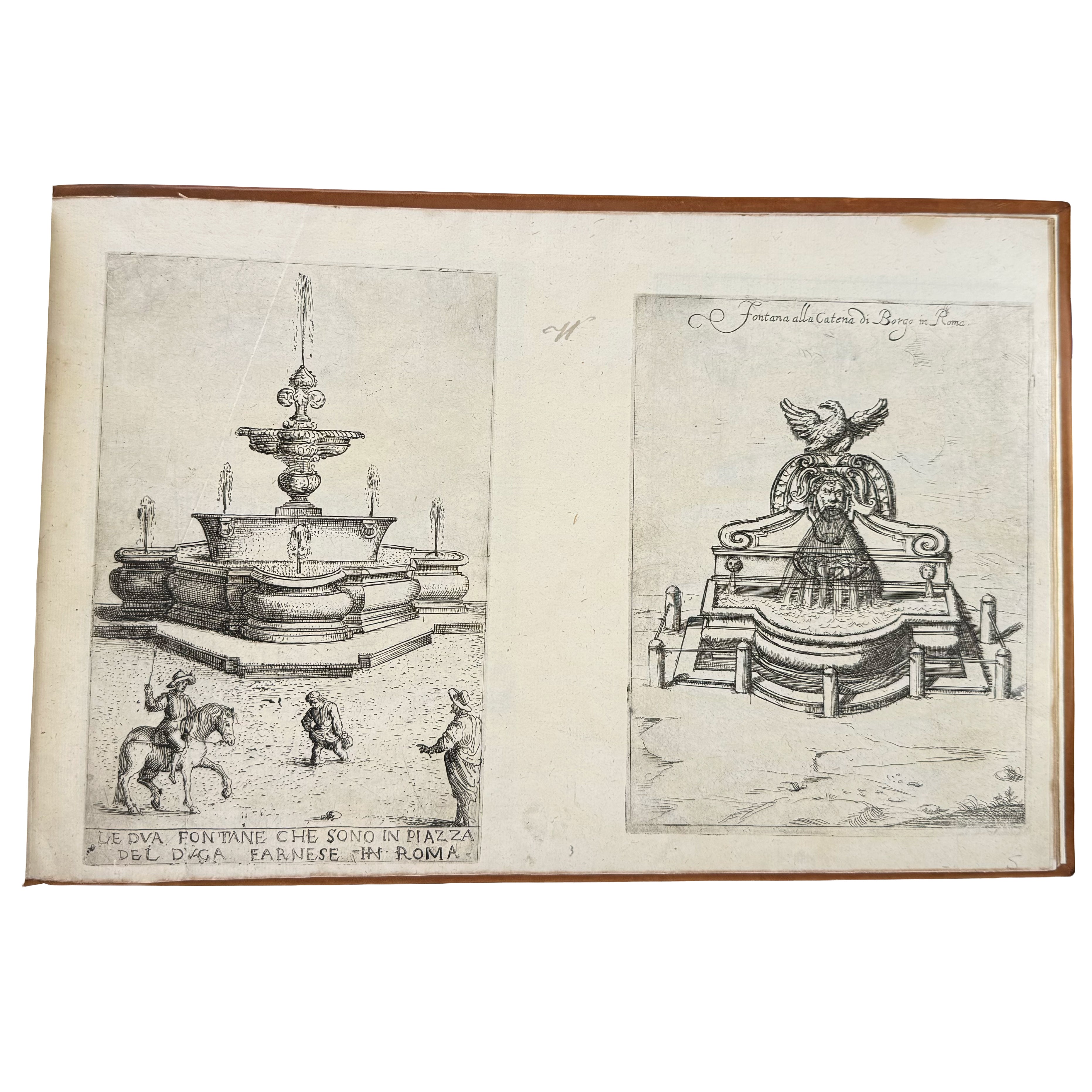 Nuova racolta di fontane by Maggi, Giovanni: a distinctive element from the 1645 illustrated wonders copy