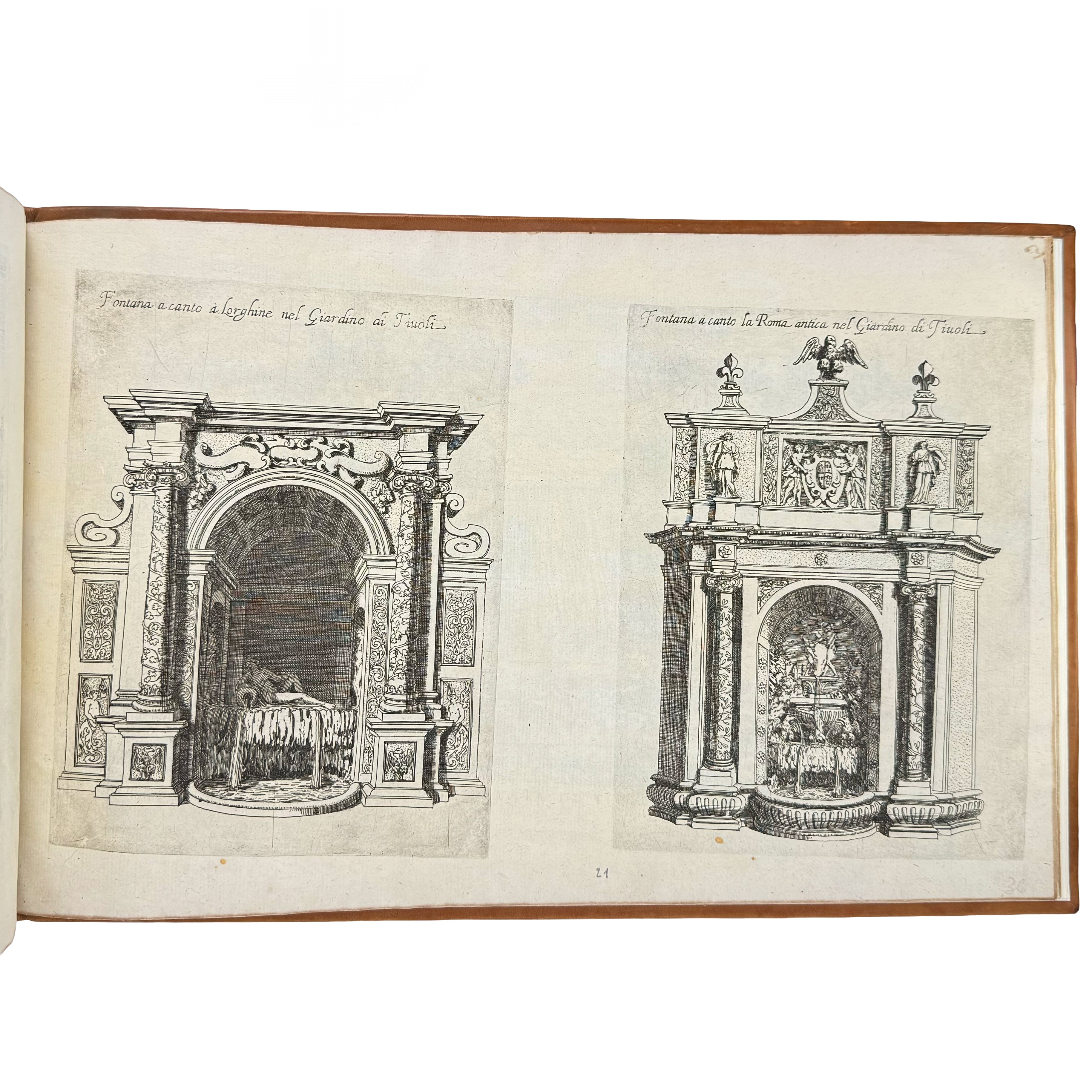 Nuova racolta di fontane by Maggi, Giovanni: a selected plate showing the 1645 illustrated wonders text