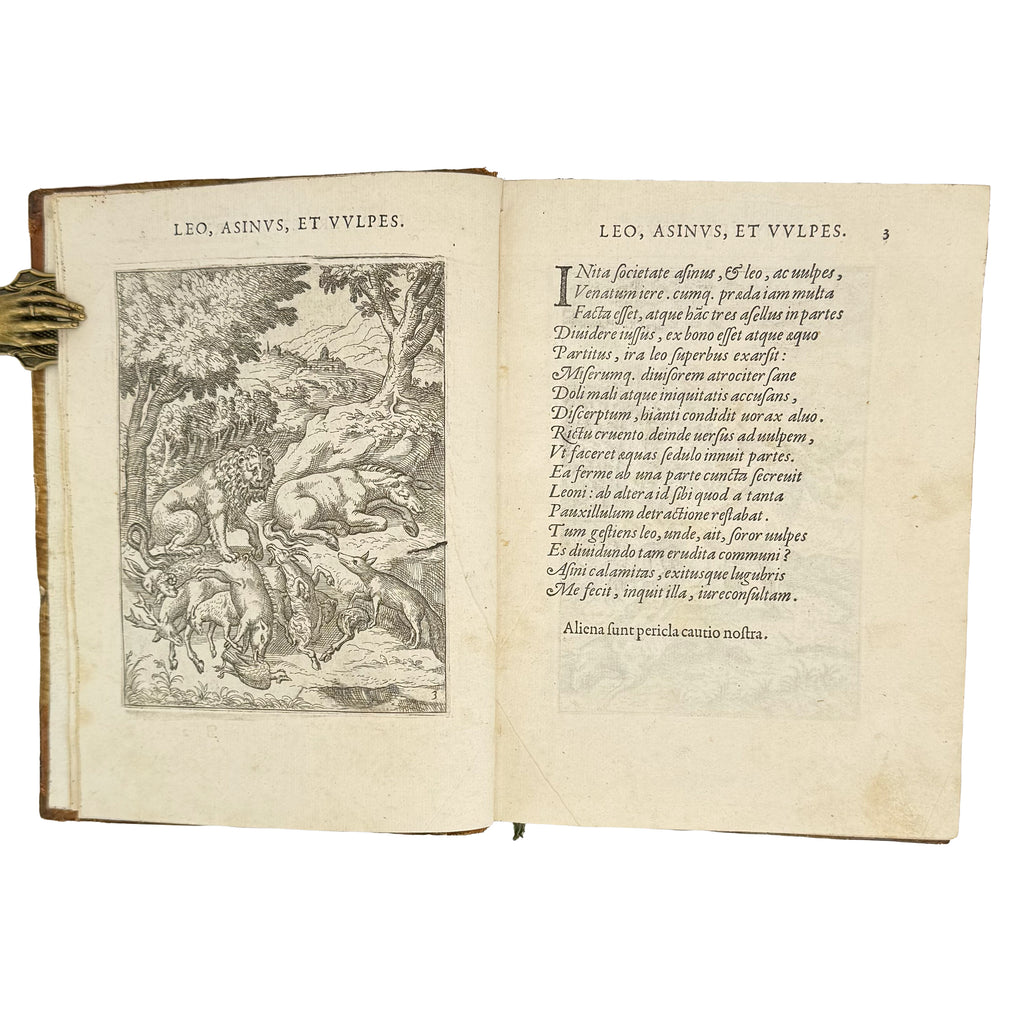 Fabulae centum ex antiquis auctoribus delectae by Faerno, Gabriele: a precious visual instance of the 1564 illustrated & decorative printed work