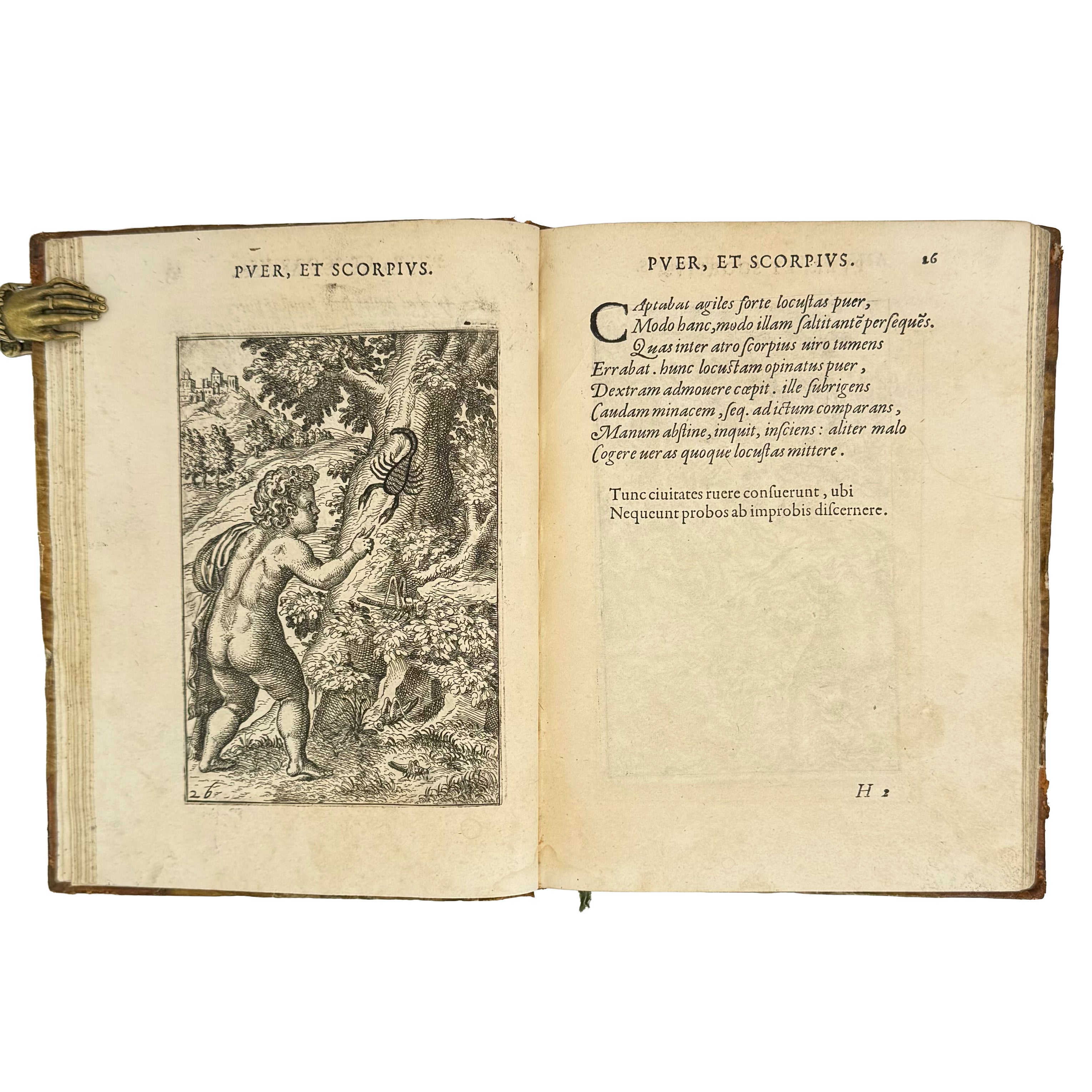 Fabulae centum ex antiquis auctoribus delectae by Faerno, Gabriele: a singularly preserved detail from the 1564 illustrated & decorative publication