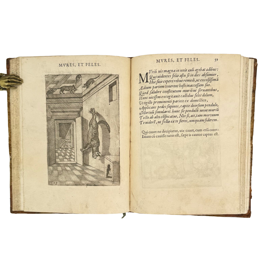 Fabulae centum ex antiquis auctoribus delectae by Faerno, Gabriele: a delicate visual nuance of the 1564 illustrated & decorative piece