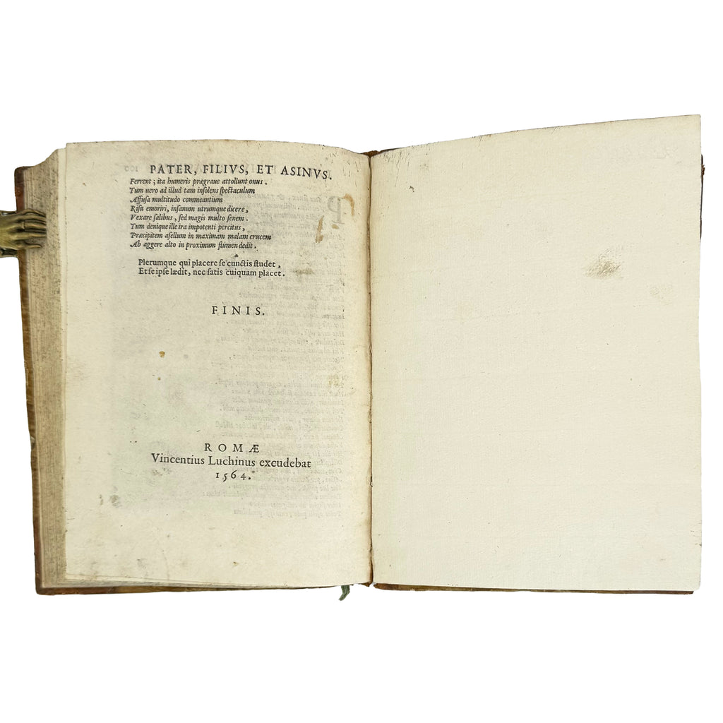 Fabulae centum ex antiquis auctoribus delectae by Faerno, Gabriele: an uncommon visual fragment of the 1564 illustrated & decorative treatise