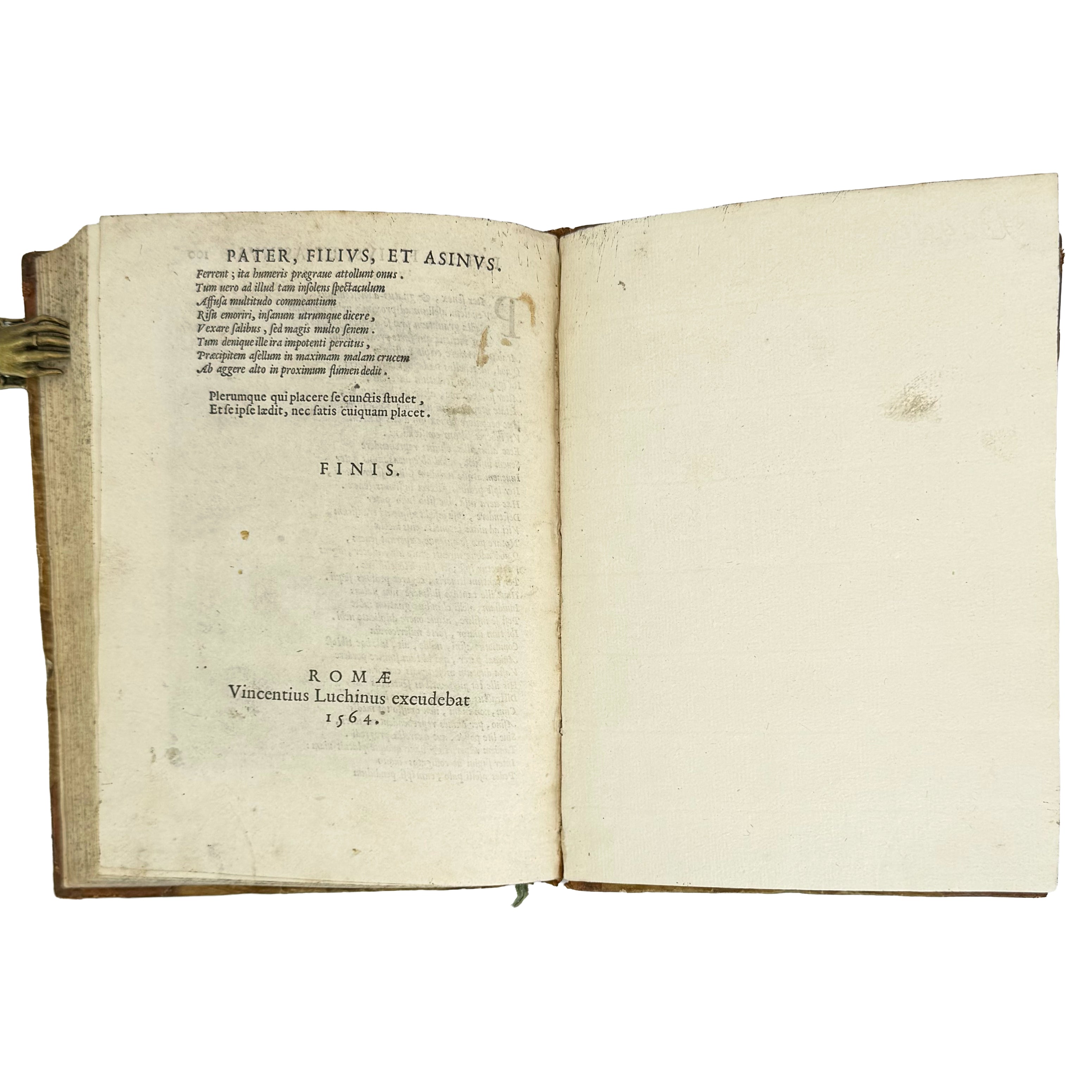 Fabulae centum ex antiquis auctoribus delectae by Faerno, Gabriele: an uncommon visual fragment of the 1564 illustrated & decorative treatise