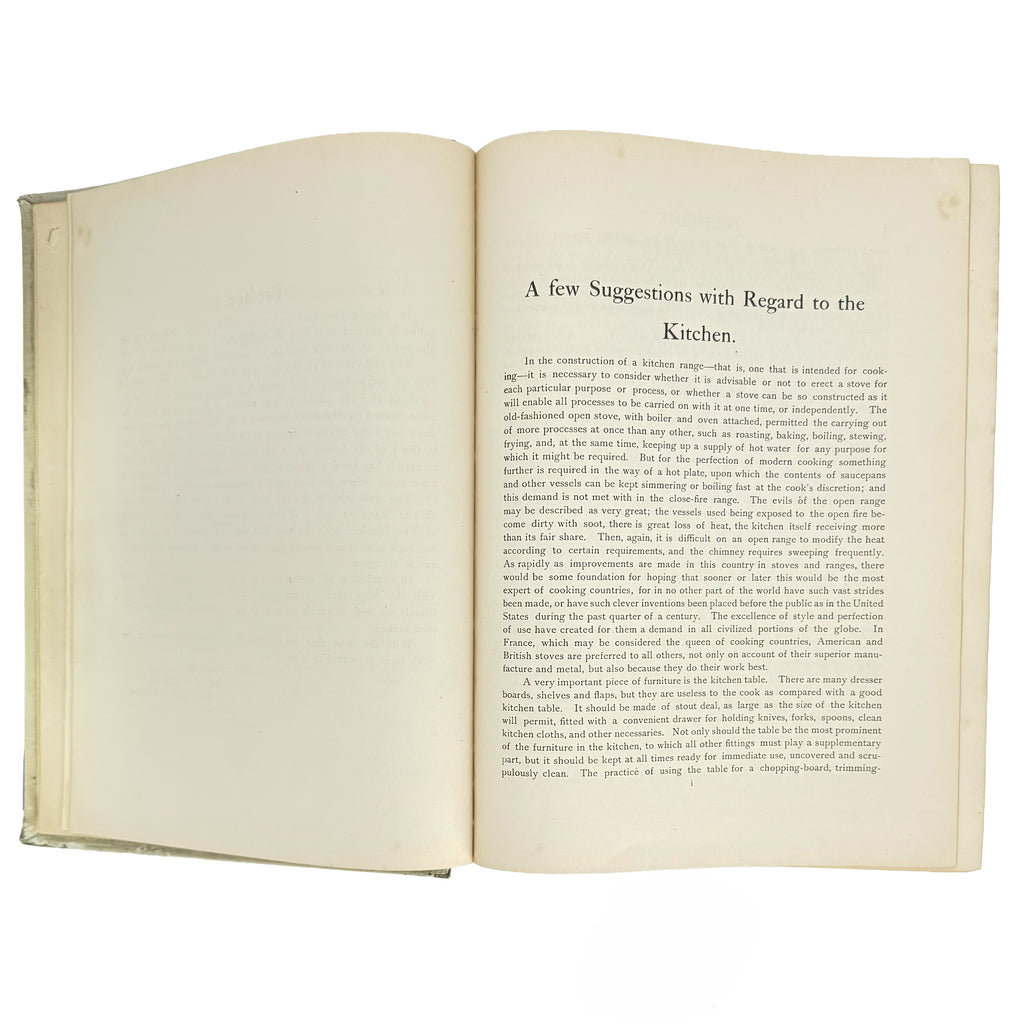 The cook book by "Oscar" of the Waldorf. by Tschirky, Oscar: a singularly preserved detail from the 1896 gastronomy & pleasures copy
