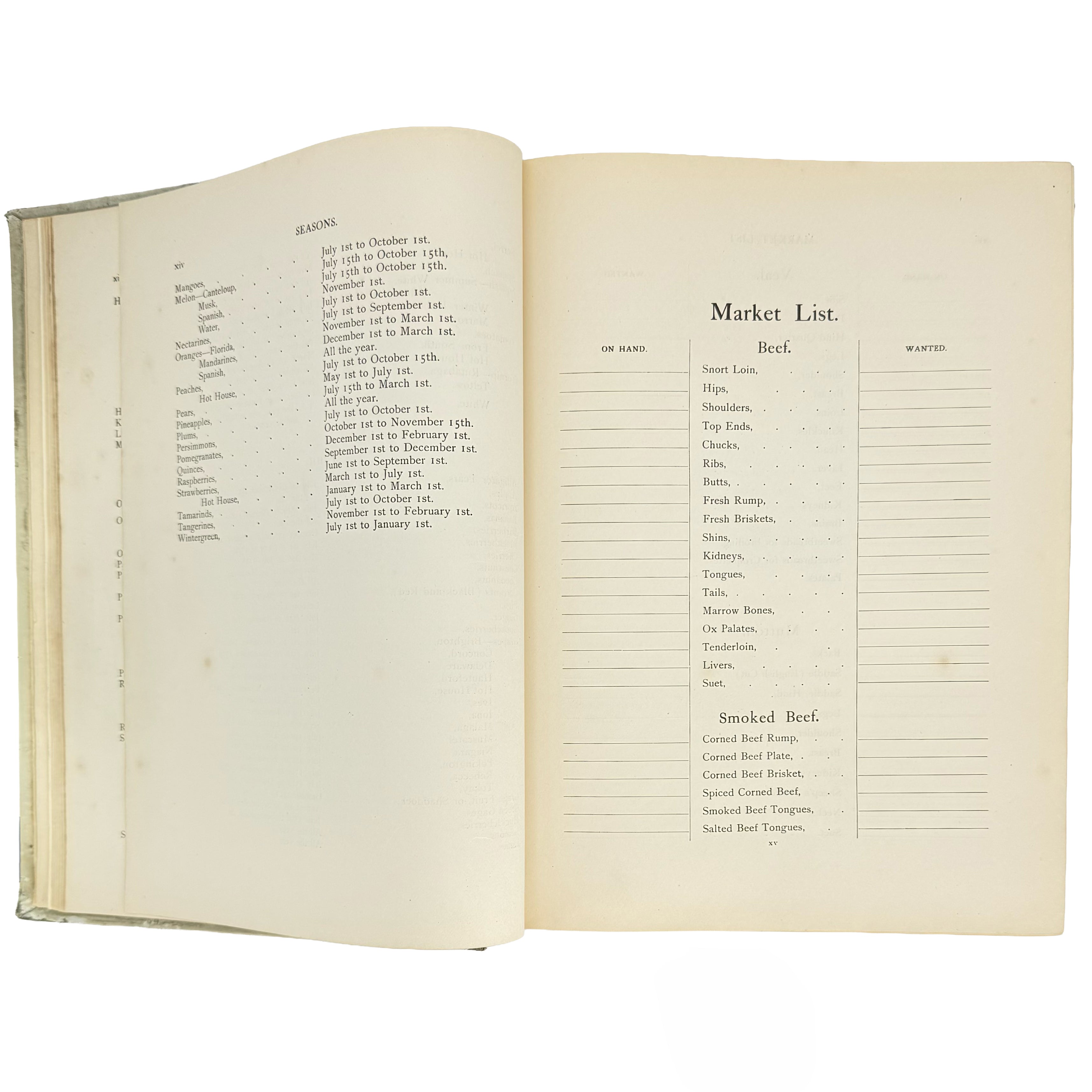 The cook book by "Oscar" of the Waldorf. by Tschirky, Oscar: a rare visual excerpt of the 1896 gastronomy & pleasures treatise