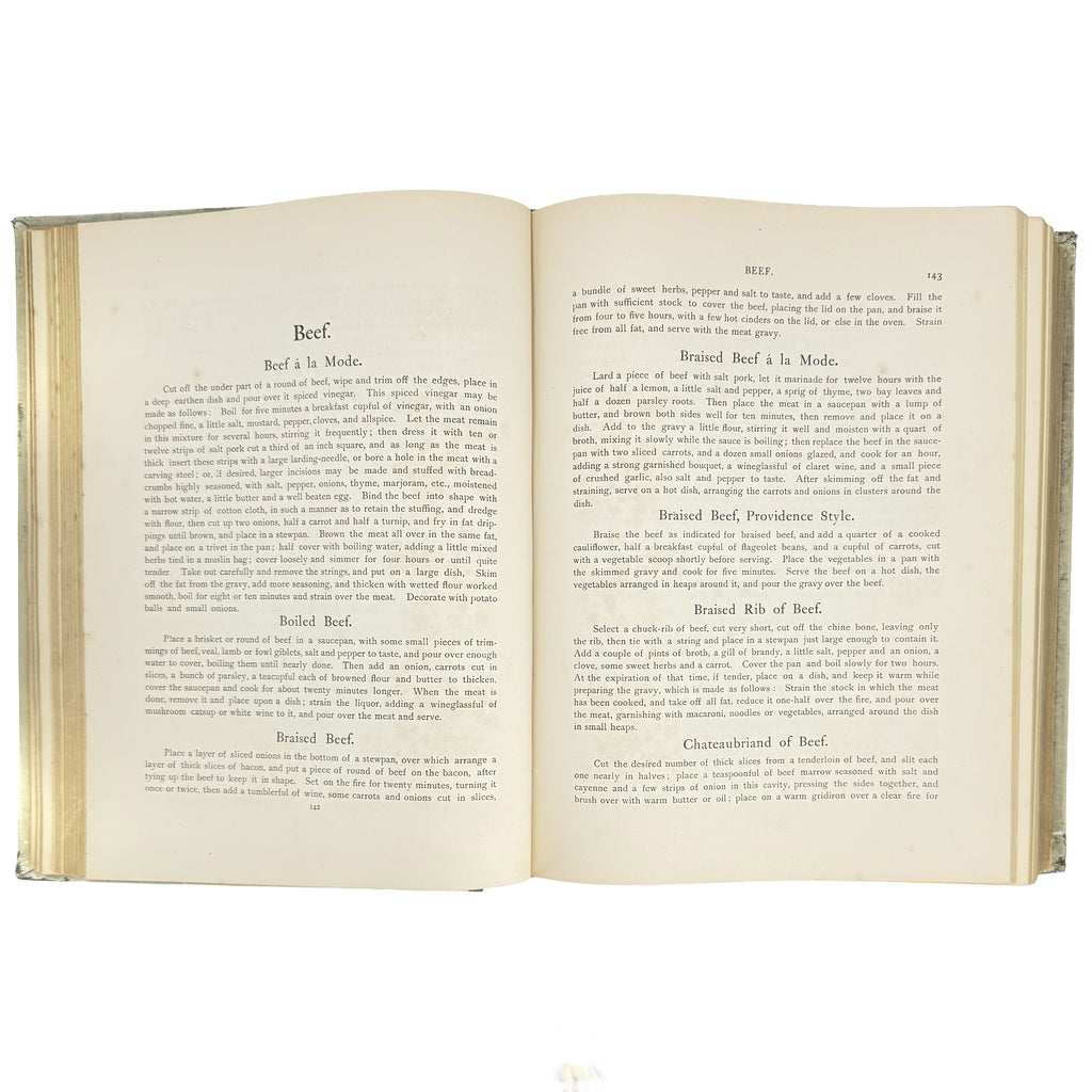 The cook book by "Oscar" of the Waldorf. by Tschirky, Oscar: a finely chosen detail from the 1896 gastronomy & pleasures publication