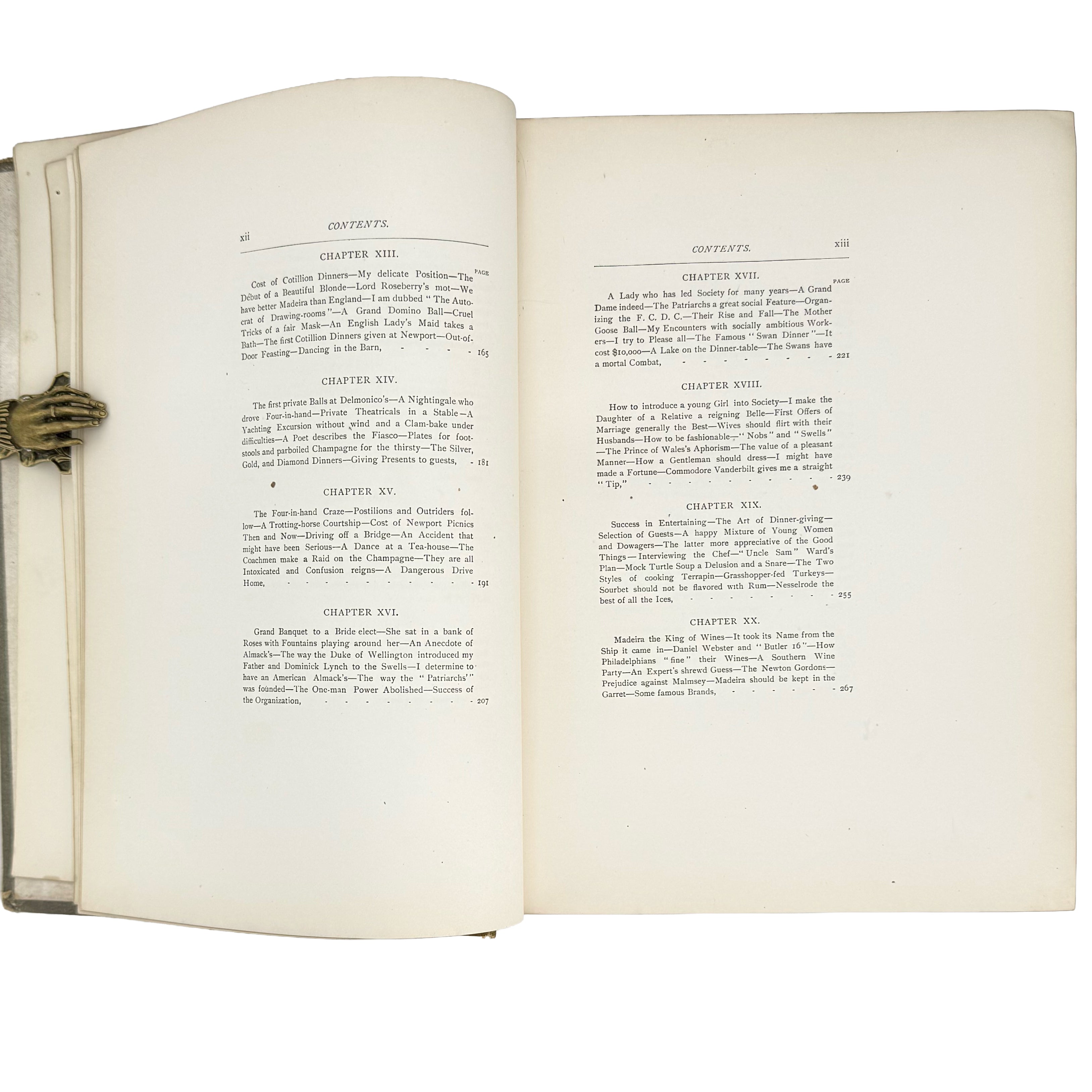 Society as I have found it by McAllister, Ward: a scarce visual specimen of the 1890 gastronomy & pleasures edition