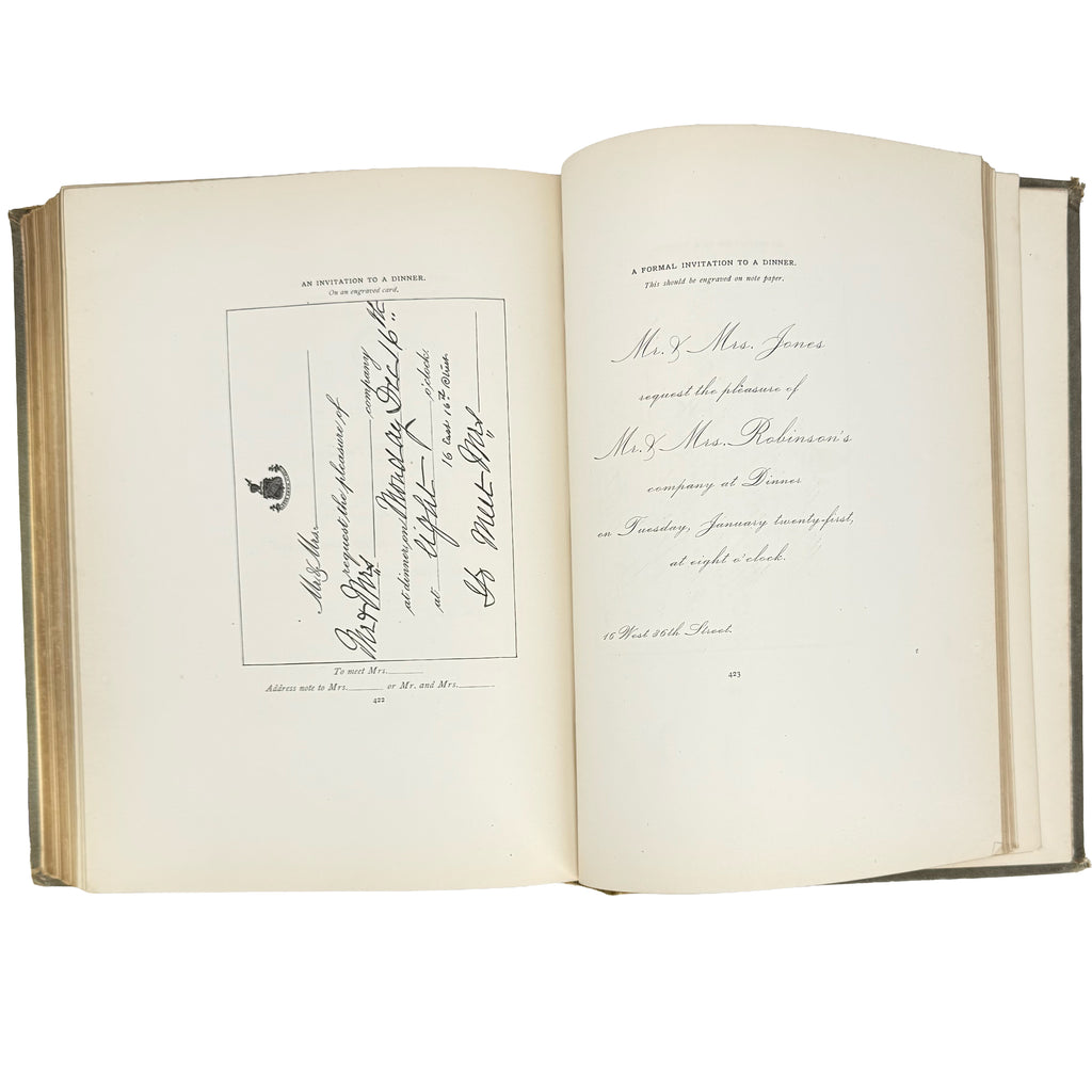 Society as I have found it by McAllister, Ward: a rare visual excerpt of the 1890 gastronomy & pleasures copy