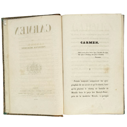 Carmen by Mérimée, Prosper: a noteworthy detail captured from the 1846 classics text