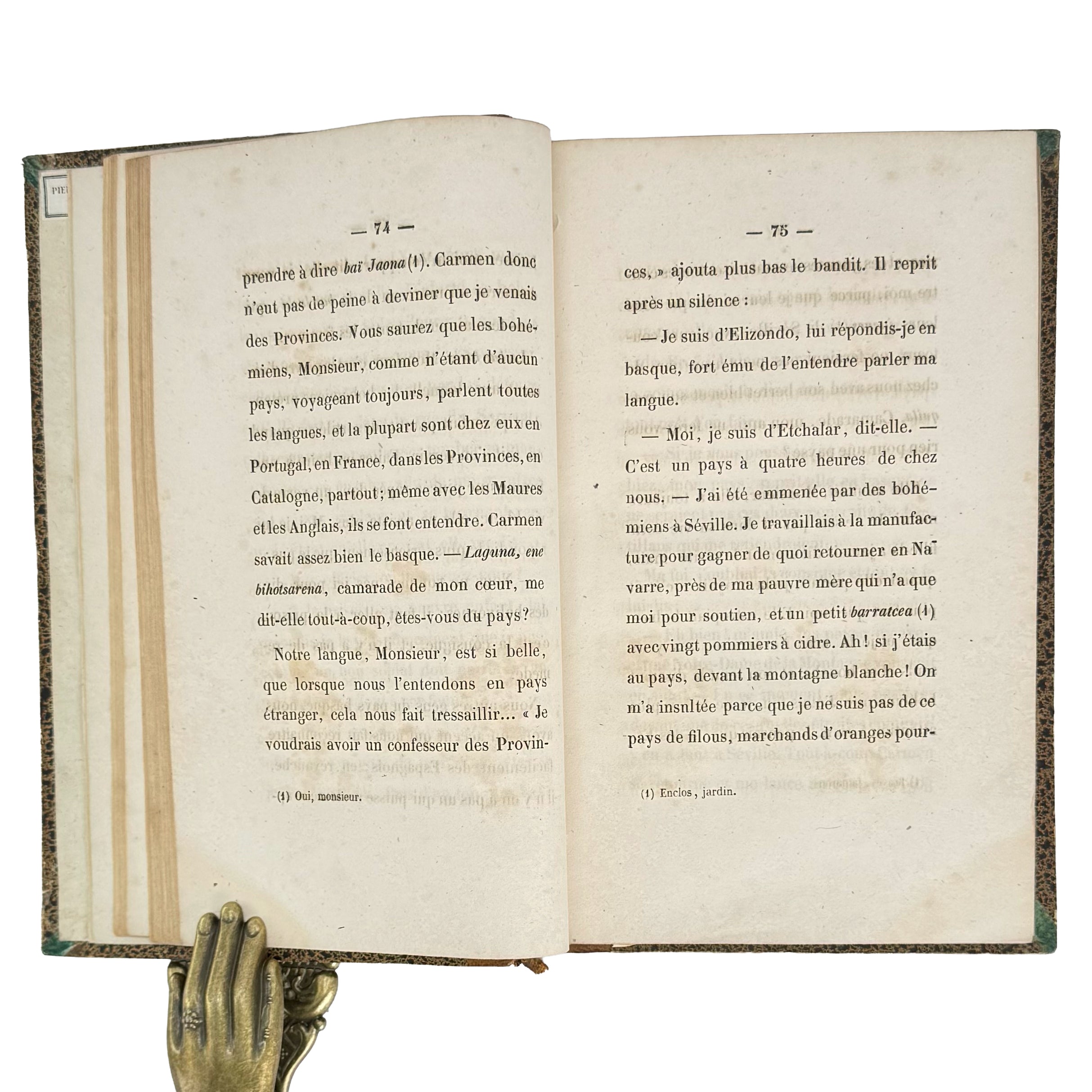 Carmen by Mérimée, Prosper: a precious visual instance of the 1846 classics edition