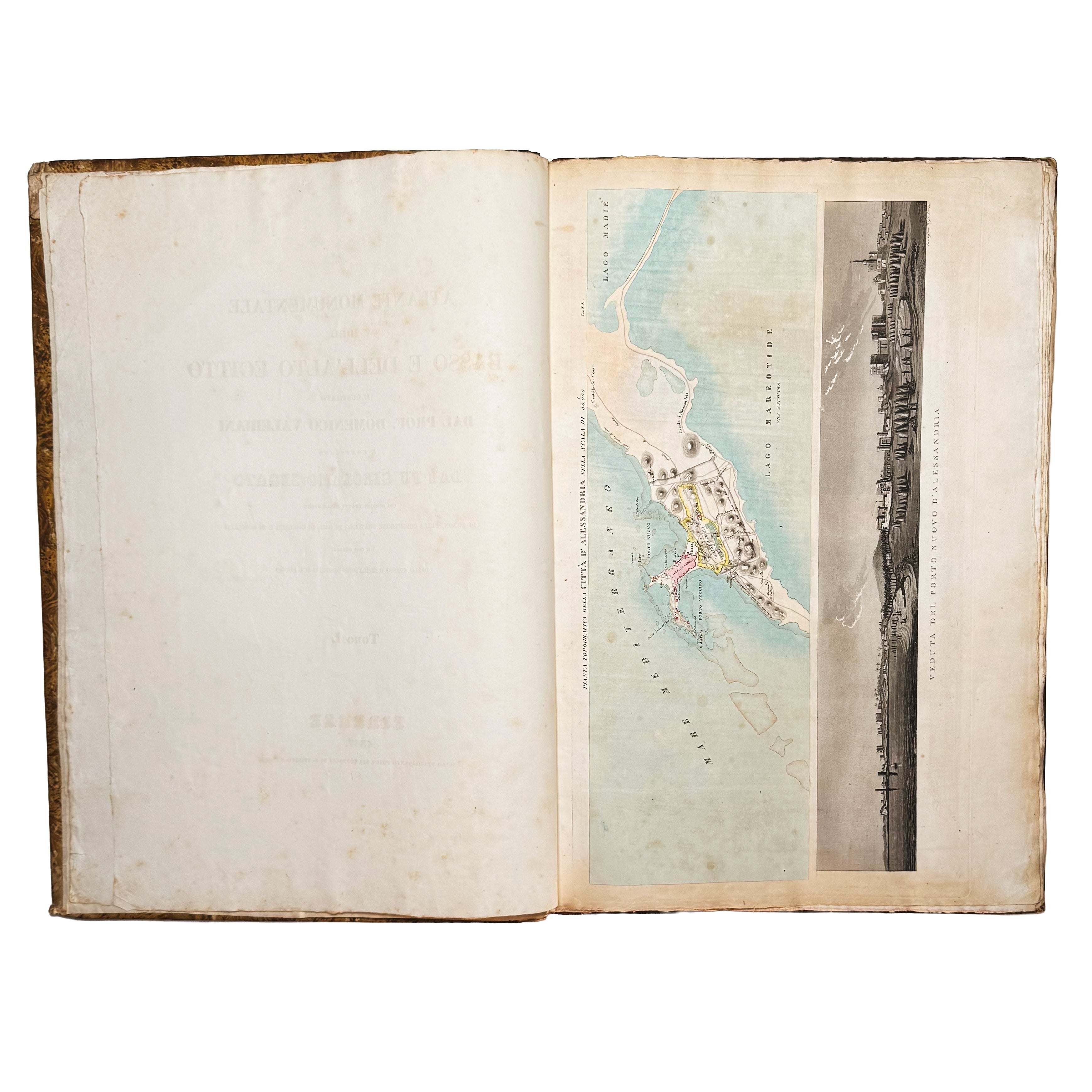 Atlante monumentale del Basso e dell'Alto Egitto by Segato, Girolamo; Valeriani, Domenico: a delicate visual nuance of the 1837 illustrated wonders printed work