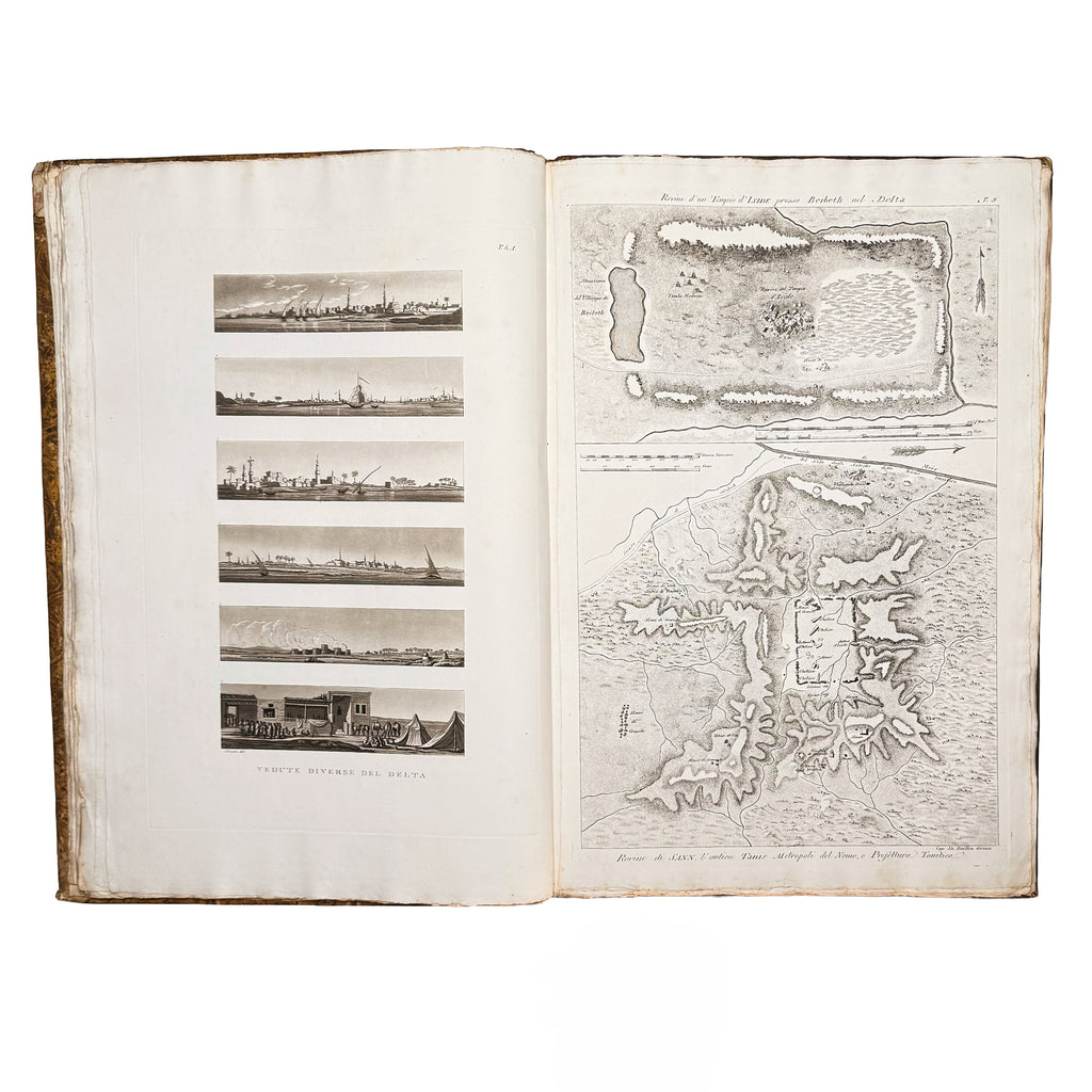 Atlante monumentale del Basso e dell'Alto Egitto by Segato, Girolamo; Valeriani, Domenico: a rare glimpse into the 1837 illustrated wonders text