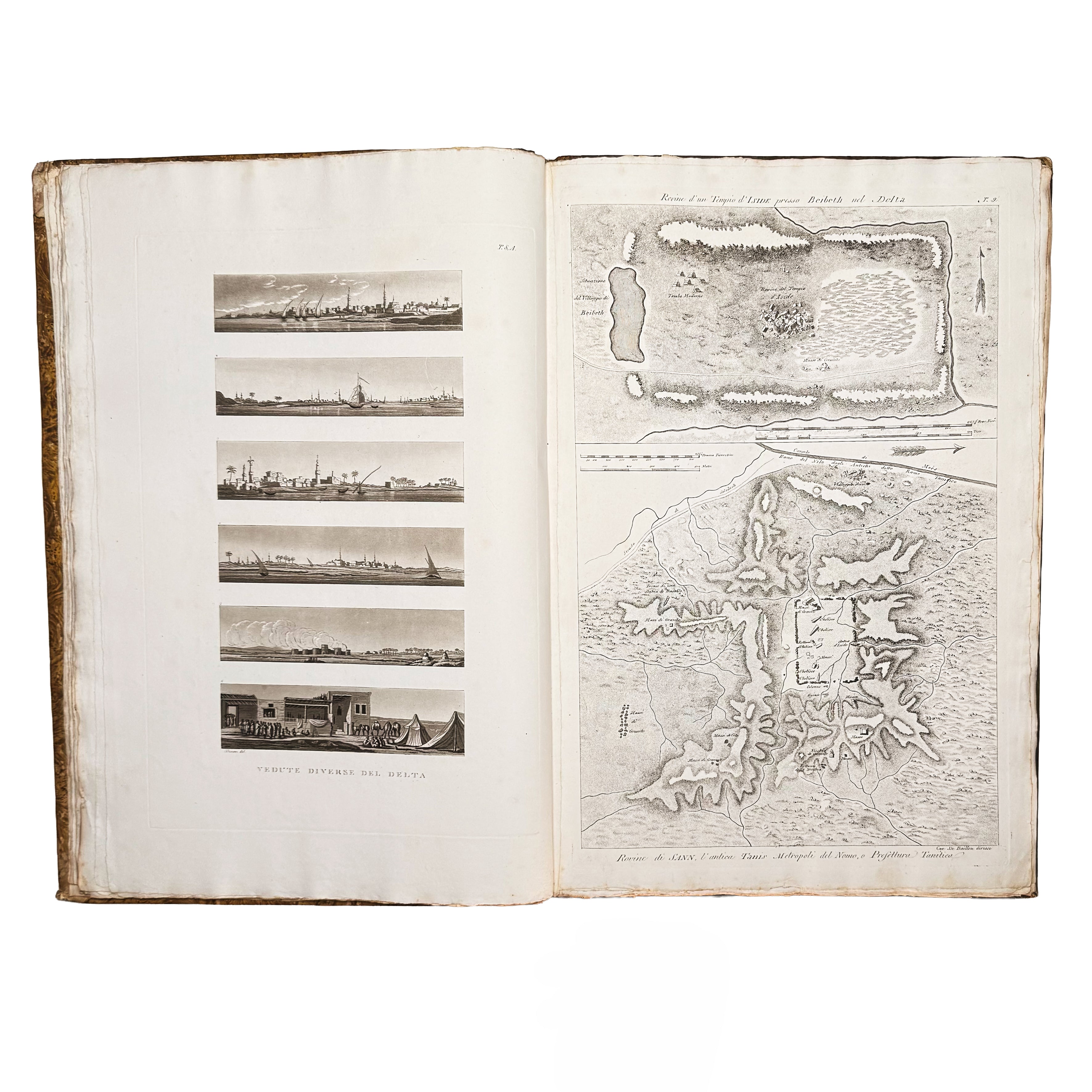 Atlante monumentale del Basso e dell'Alto Egitto by Segato, Girolamo; Valeriani, Domenico: a rare glimpse into the 1837 illustrated wonders text