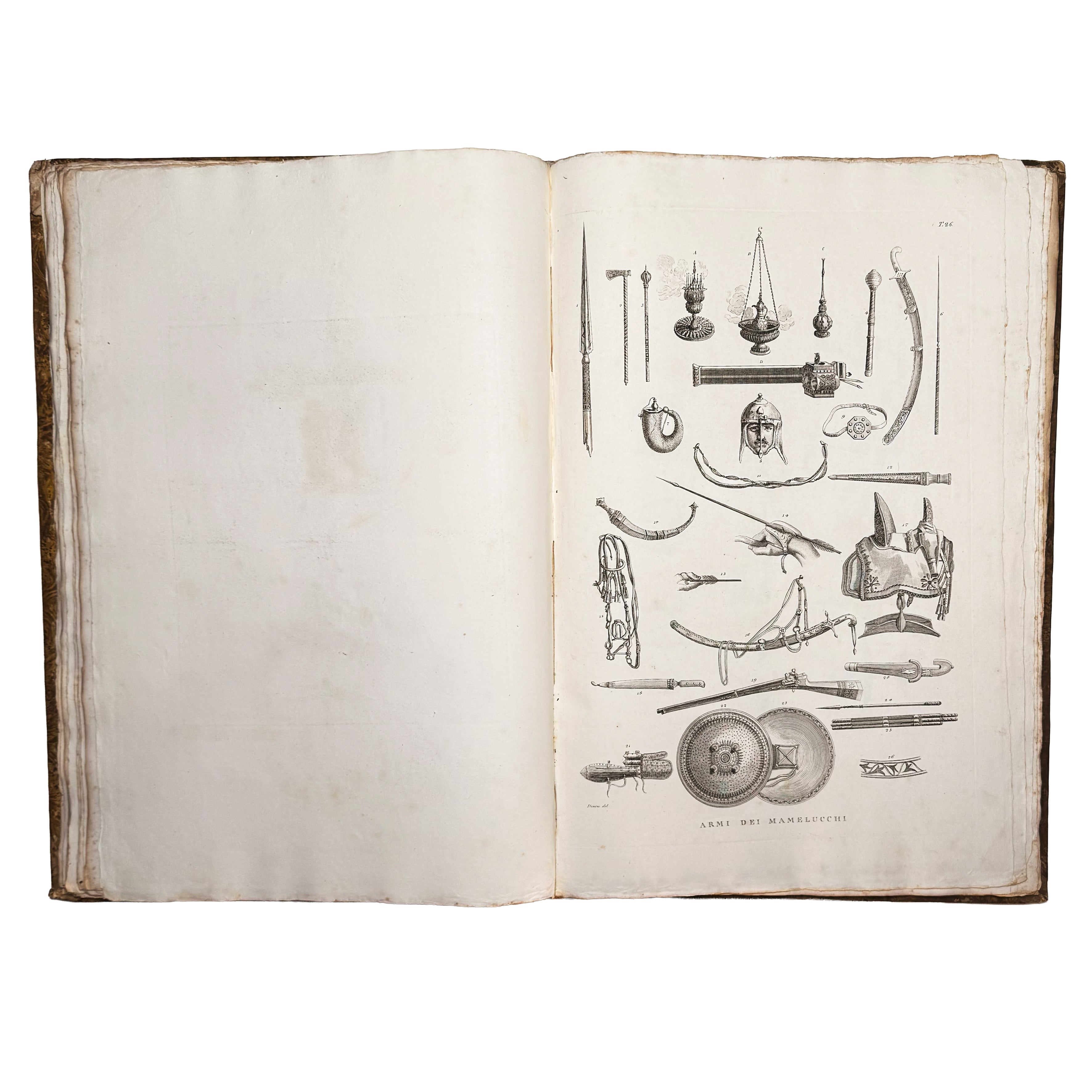 Atlante monumentale del Basso e dell'Alto Egitto by Segato, Girolamo; Valeriani, Domenico: a precious visual instance of the 1837 illustrated wonders volume