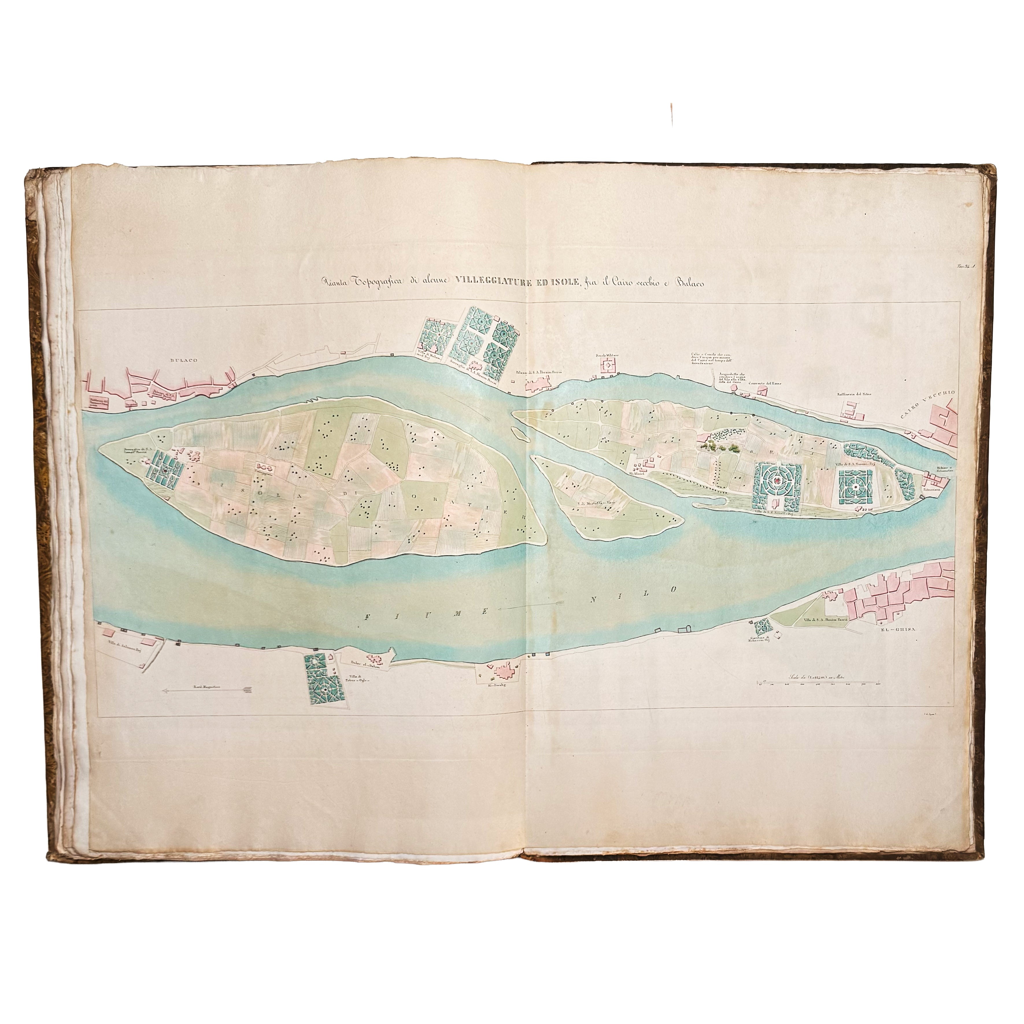 Atlante monumentale del Basso e dell'Alto Egitto by Segato, Girolamo; Valeriani, Domenico: a finely preserved portion of the 1837 illustrated wonders work