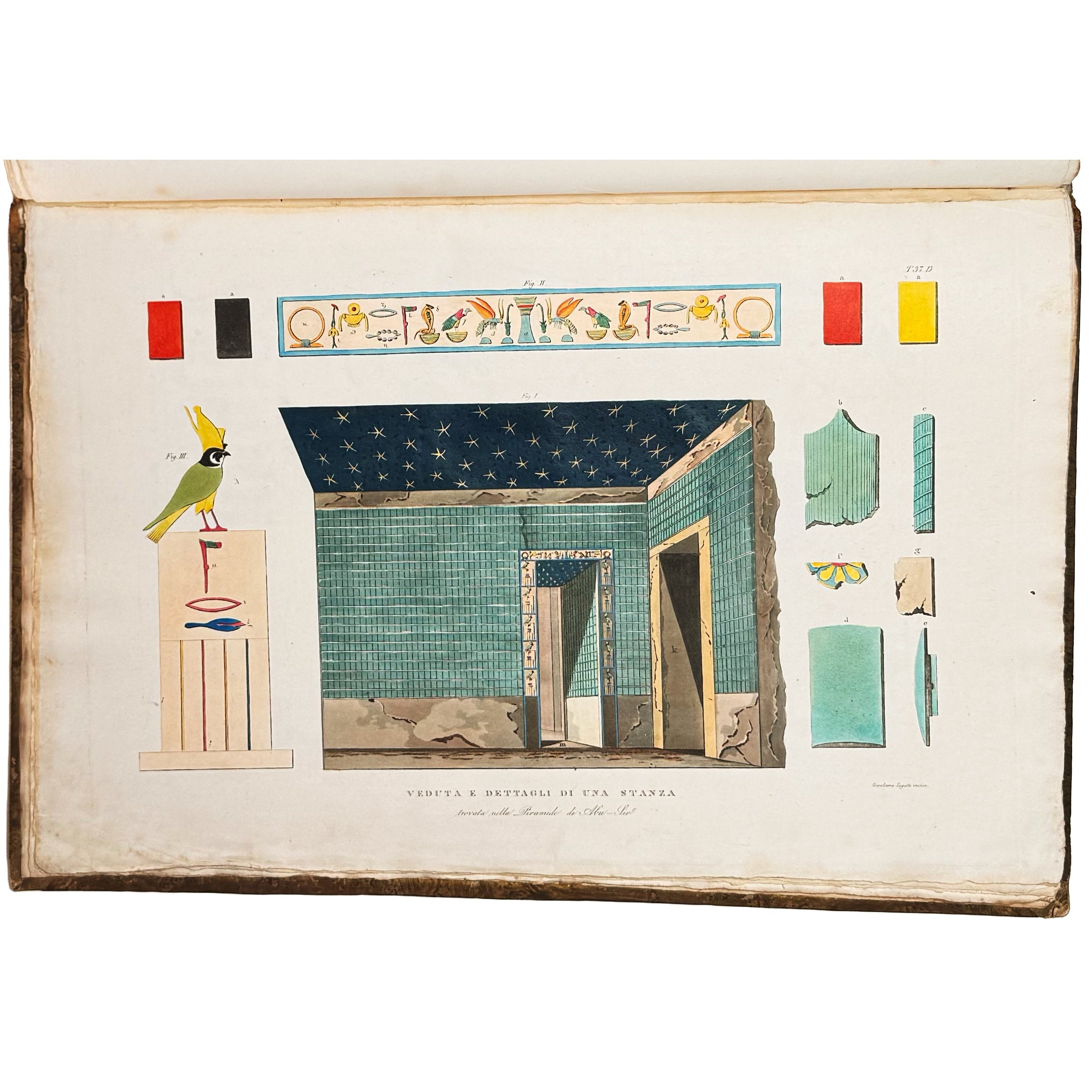 Atlante monumentale del Basso e dell'Alto Egitto by Segato, Girolamo; Valeriani, Domenico: a precious visual instance of the 1837 illustrated wonders volume