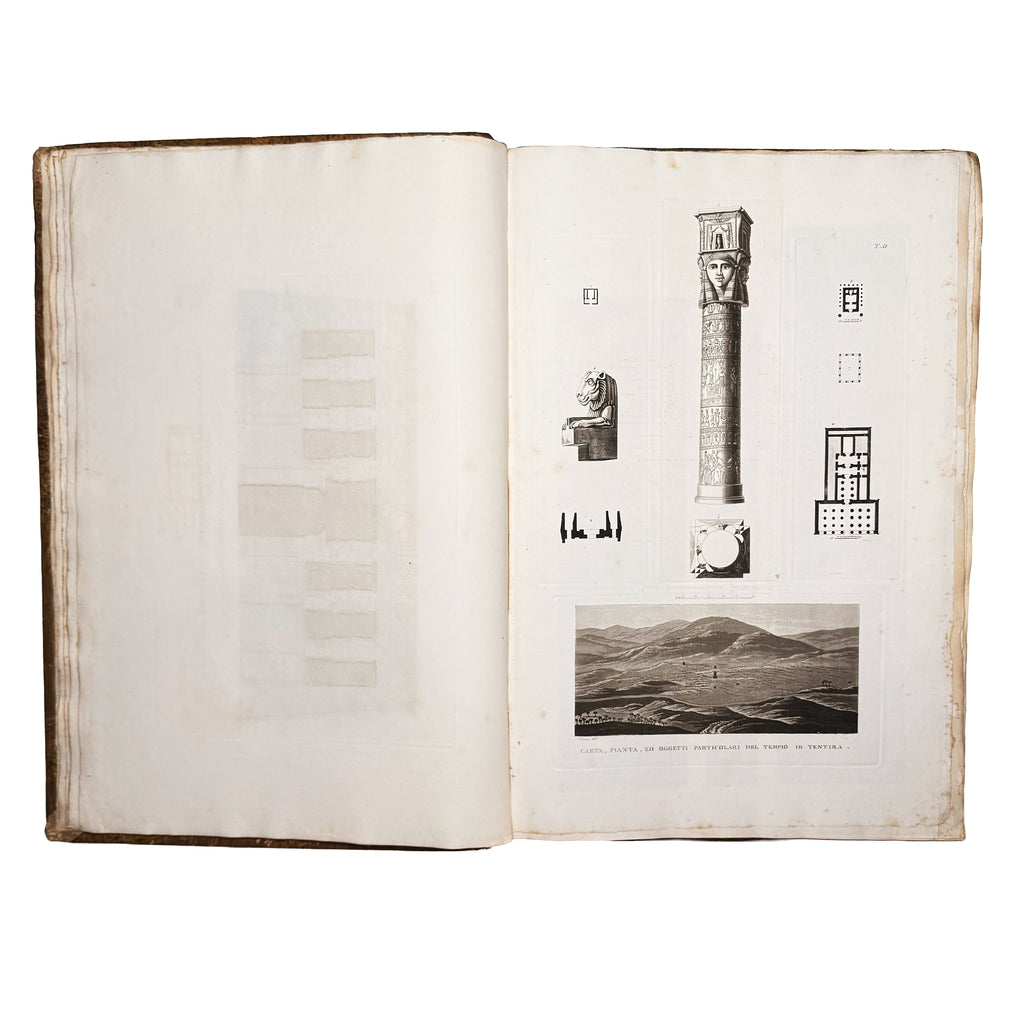 Atlante monumentale del Basso e dell'Alto Egitto by Segato, Girolamo; Valeriani, Domenico: a precious visual instance of the 1837 illustrated wonders treatise