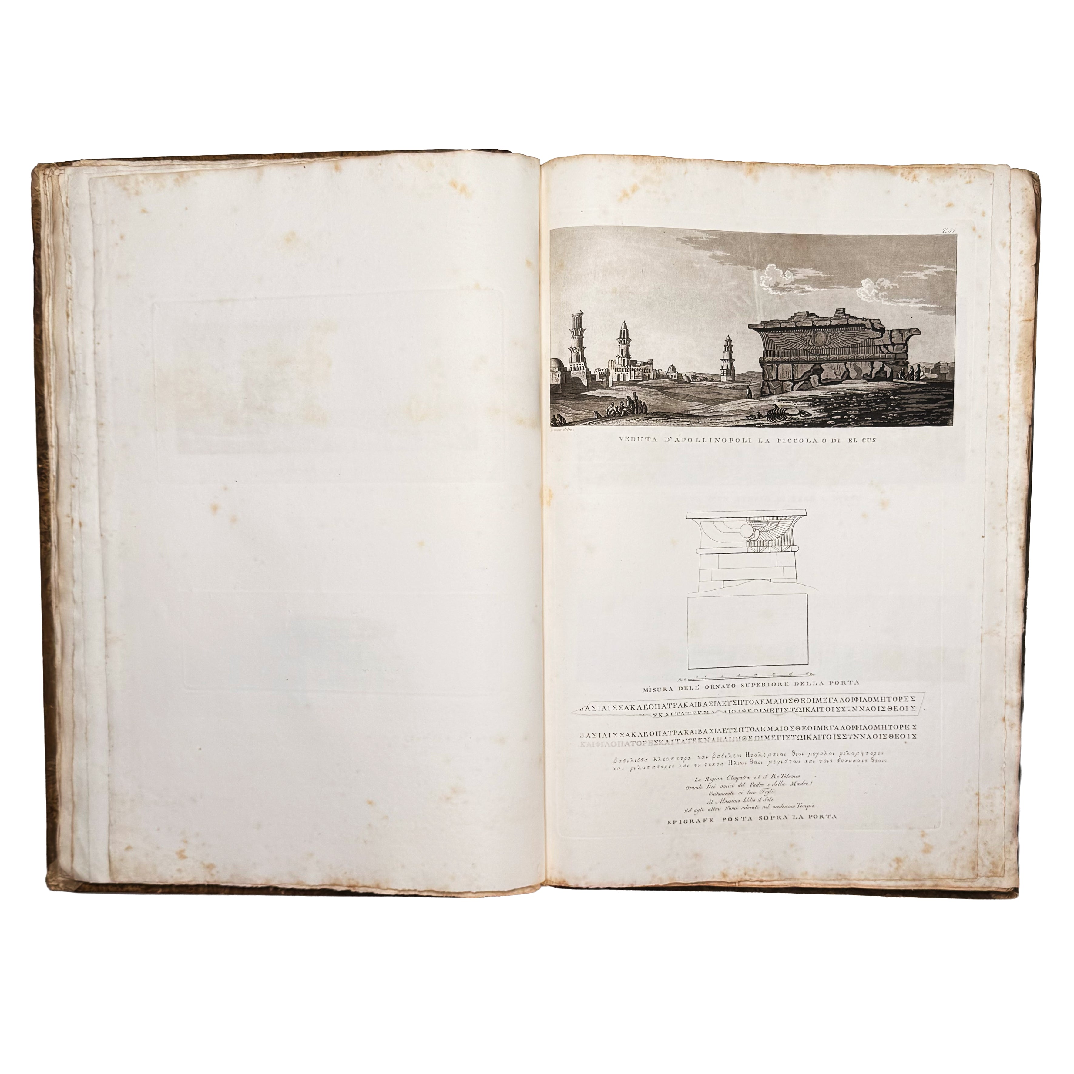 Atlante monumentale del Basso e dell'Alto Egitto by Segato, Girolamo; Valeriani, Domenico: a rare visual excerpt of the 1837 illustrated wonders treatise