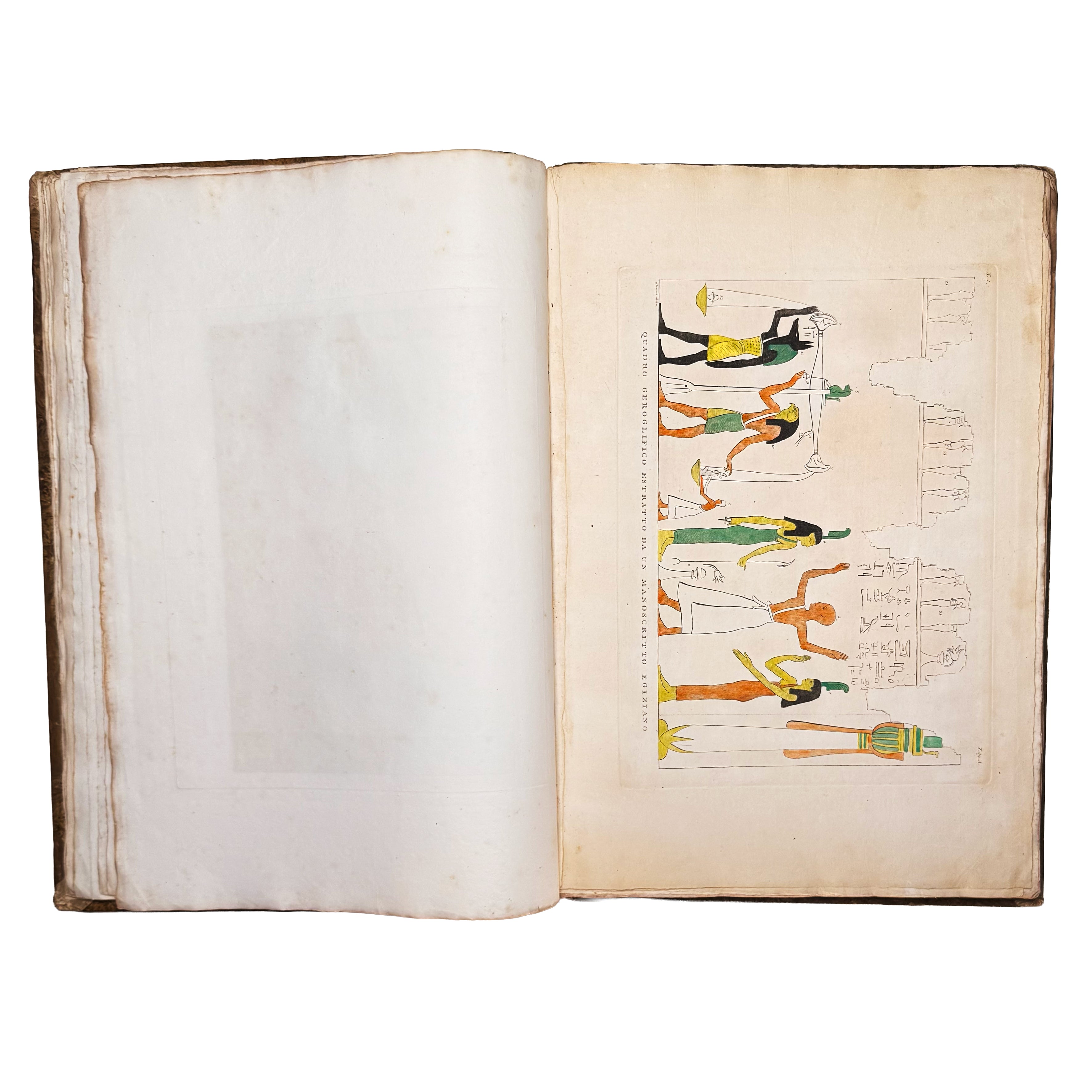 Atlante monumentale del Basso e dell'Alto Egitto by Segato, Girolamo; Valeriani, Domenico: a selected plate showing the 1837 illustrated wonders work
