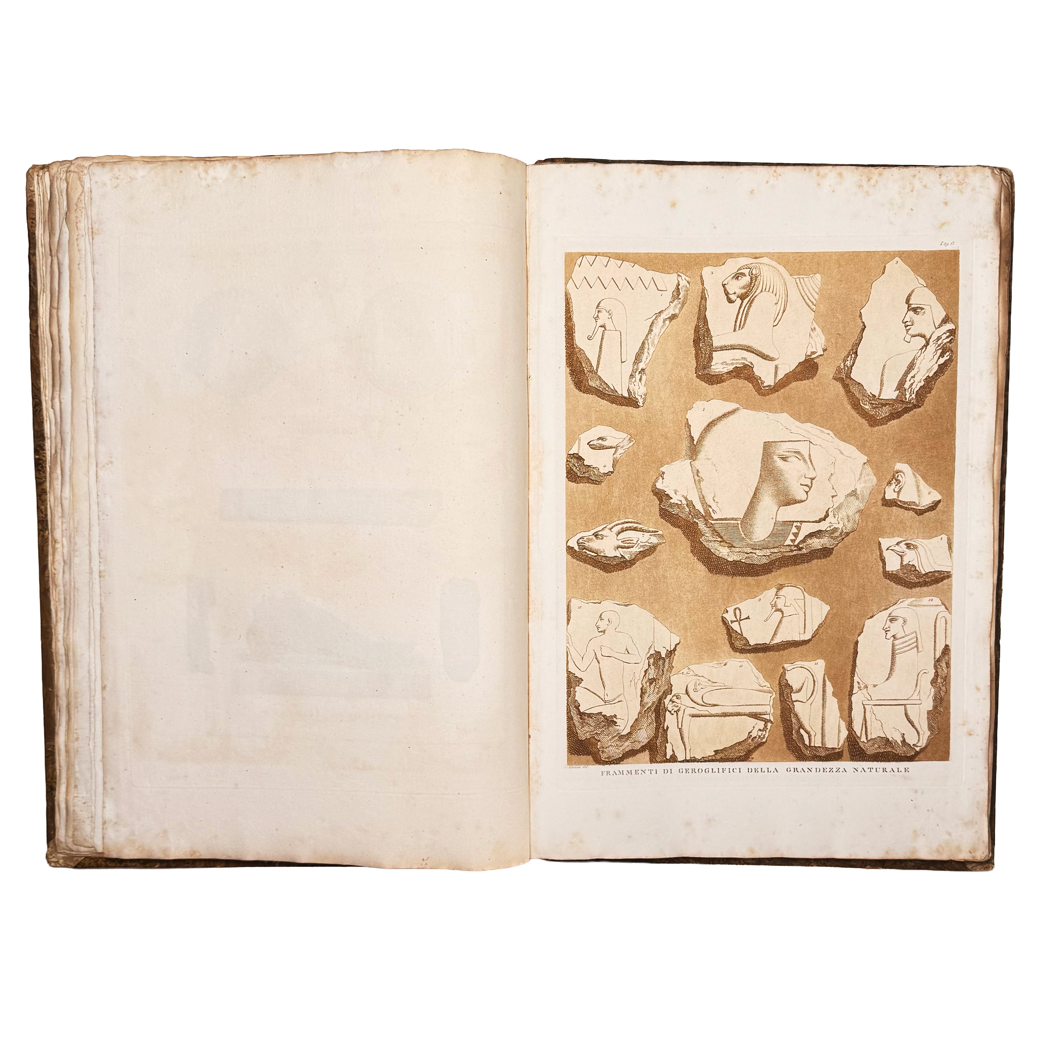 Atlante monumentale del Basso e dell'Alto Egitto by Segato, Girolamo; Valeriani, Domenico: an exceptional example from the 1837 illustrated wonders text