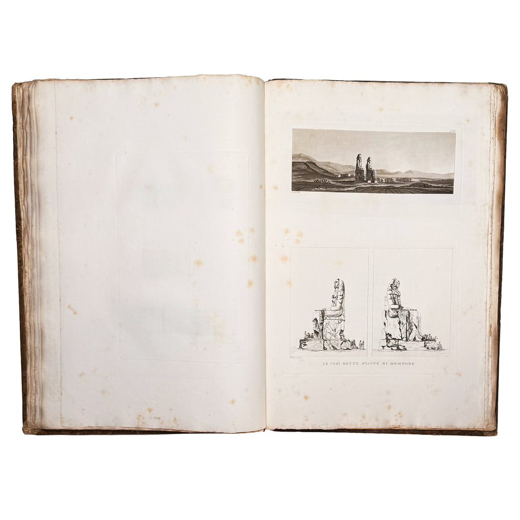 Atlante monumentale del Basso e dell'Alto Egitto by Segato, Girolamo; Valeriani, Domenico: a singularly preserved detail from the 1837 illustrated wonders treatise