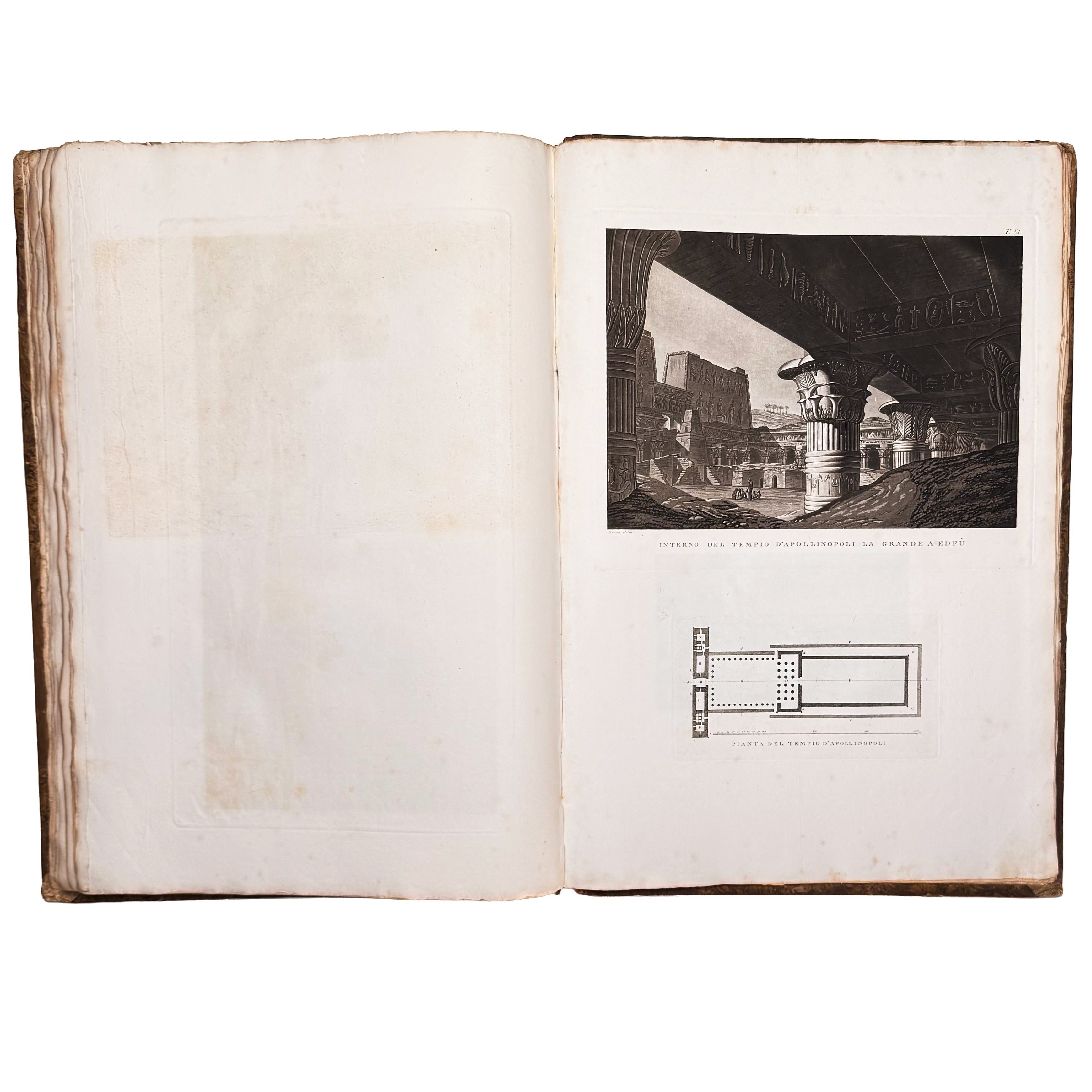Atlante monumentale del Basso e dell'Alto Egitto by Segato, Girolamo; Valeriani, Domenico: a rare visual excerpt of the 1837 illustrated wonders work