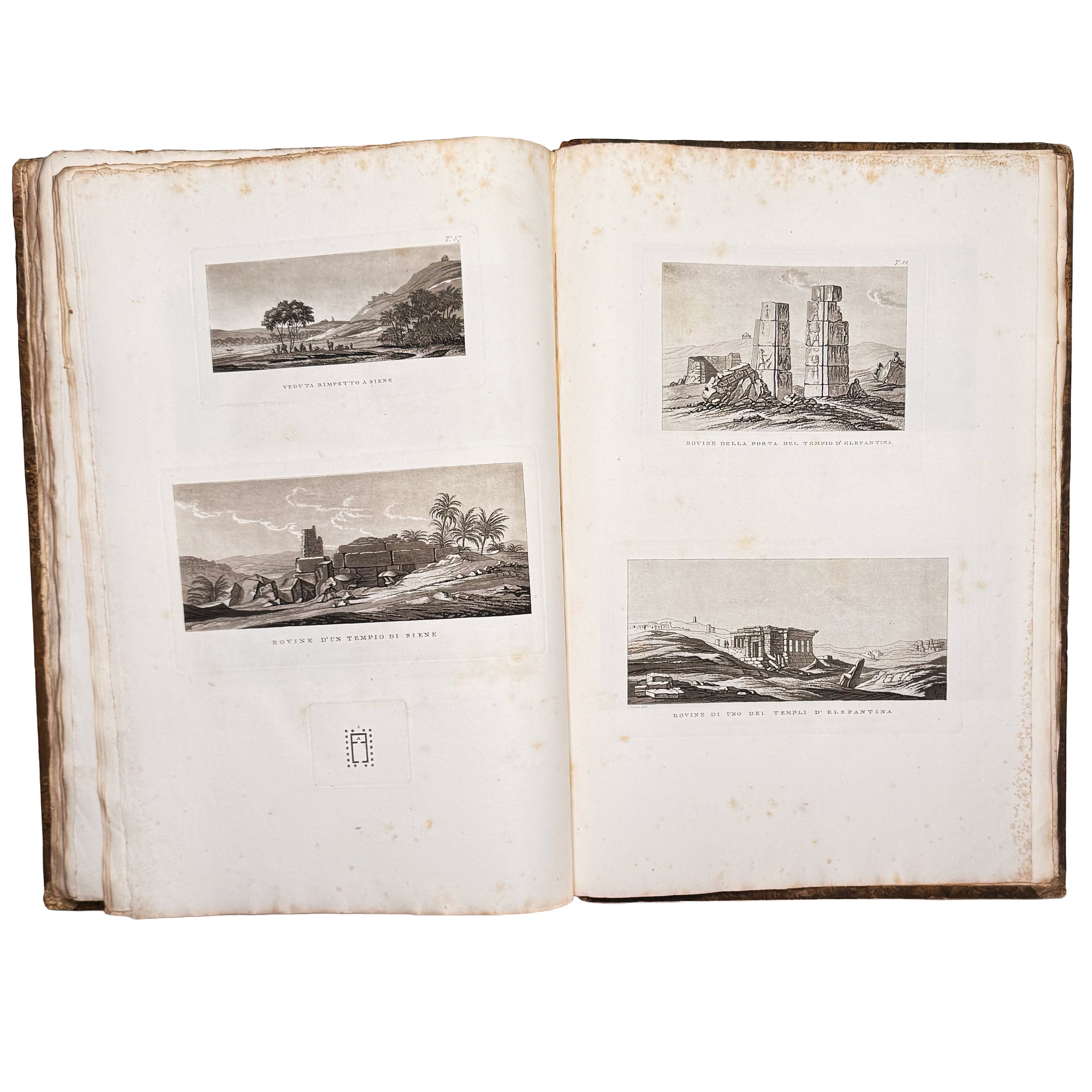 Atlante monumentale del Basso e dell'Alto Egitto by Segato, Girolamo; Valeriani, Domenico: a scarce illustrative detail of the 1837 illustrated wonders edition