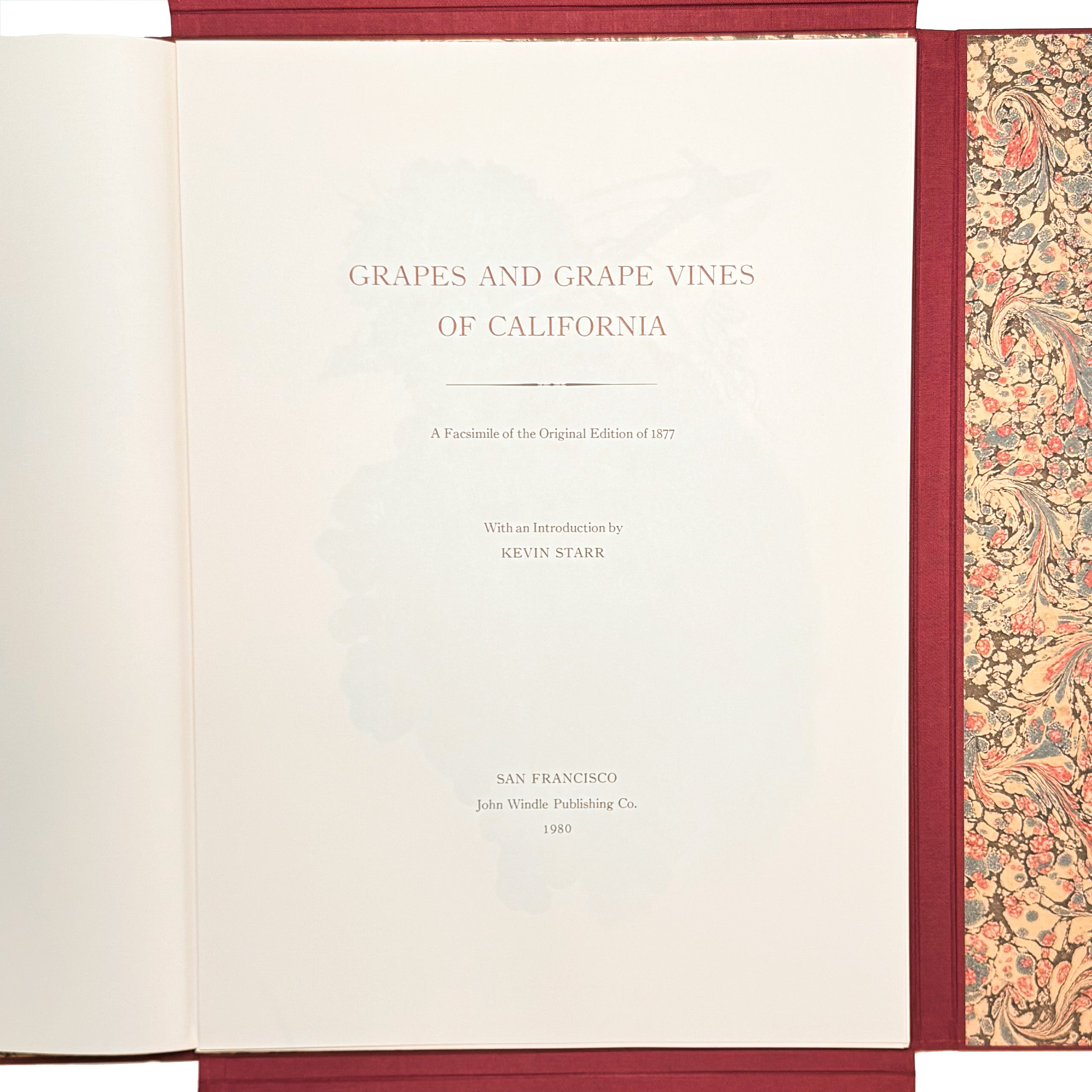Grapes And Grape Vines Of California by Bosqui, Edward: a singularly preserved detail from the 1980 (1877) wine & viticulture volume