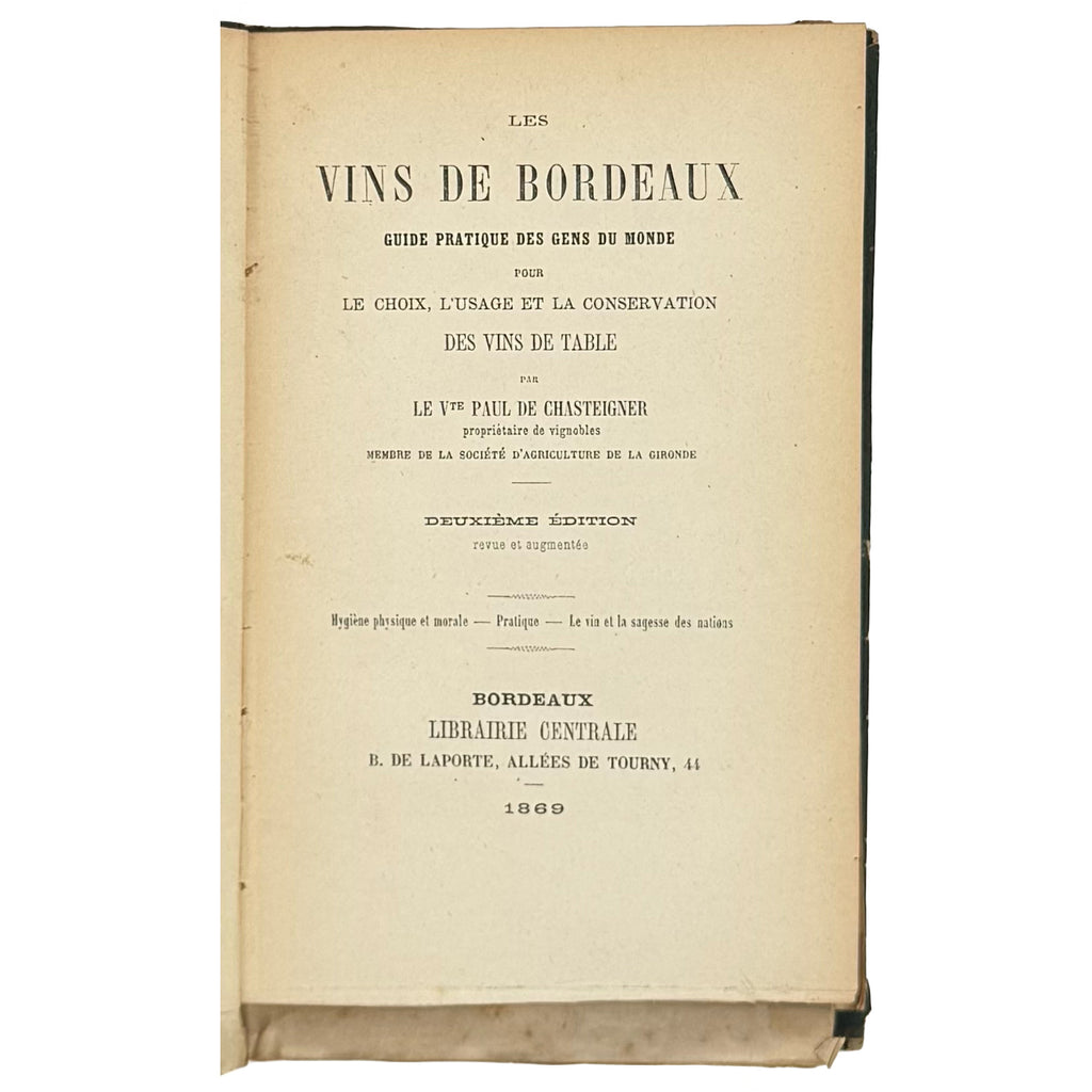 Les Vins de Bordeaux.