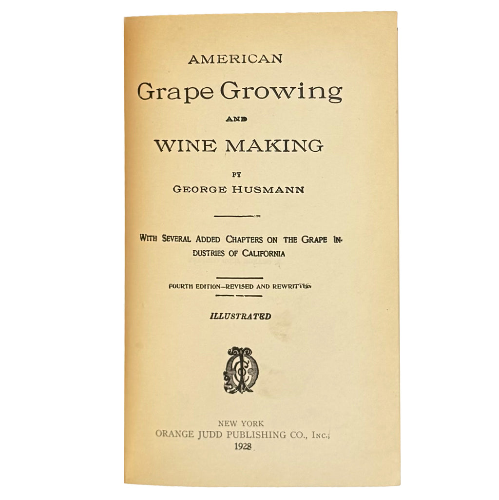 American Grape Growing and Wine Making